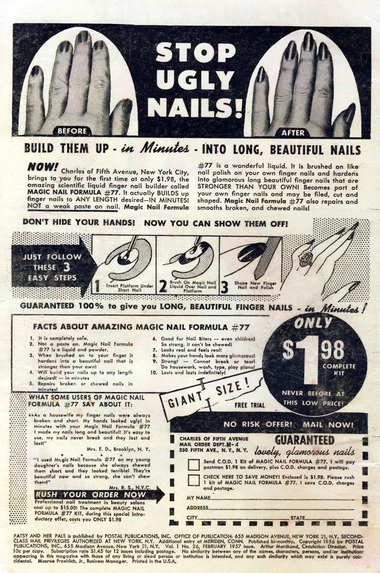 Read online Patsy and her Pals comic -  Issue #26 - 2