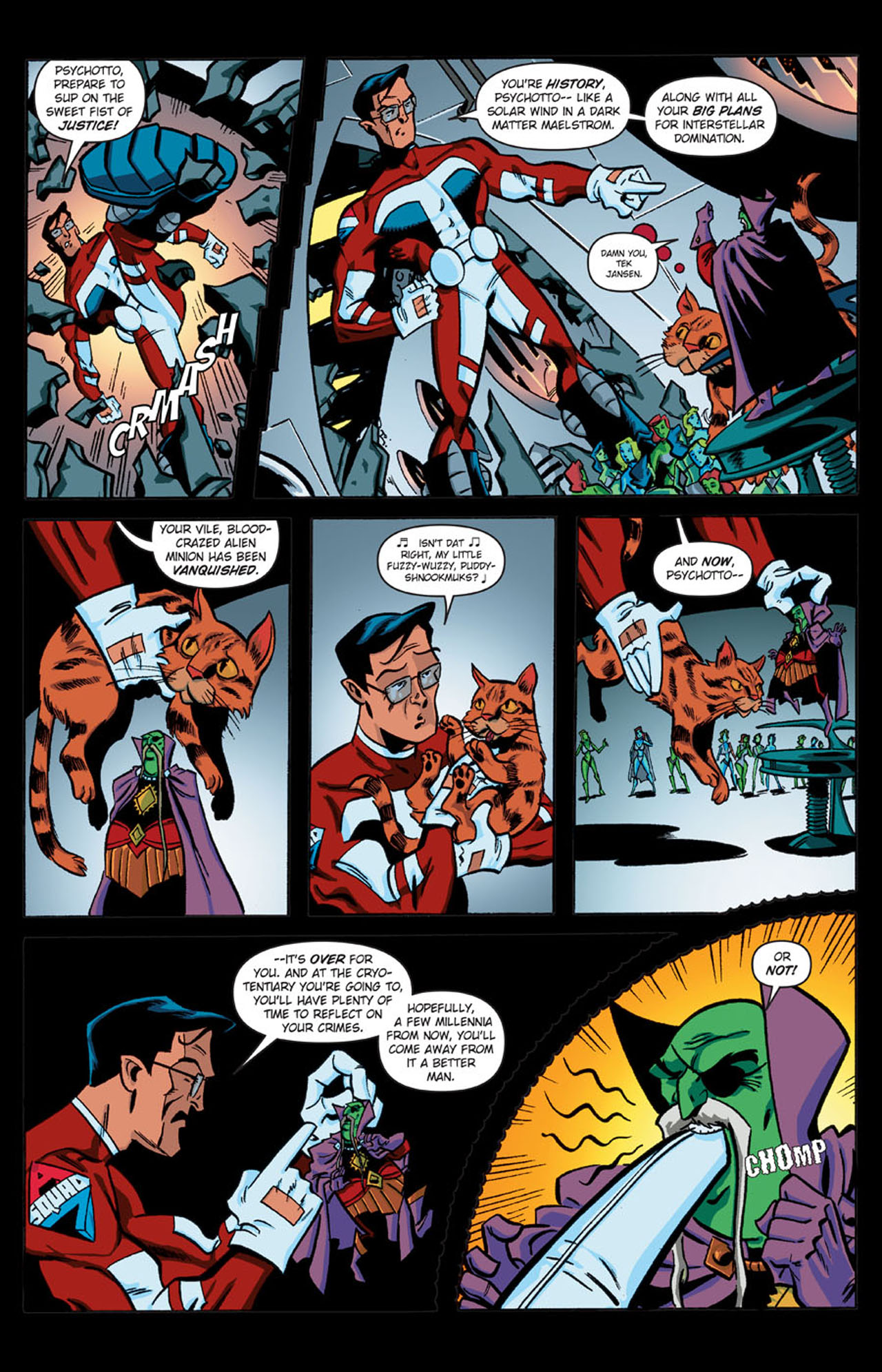 Read online Stephen Colbert's Tek Jansen comic -  Issue #1 - 6