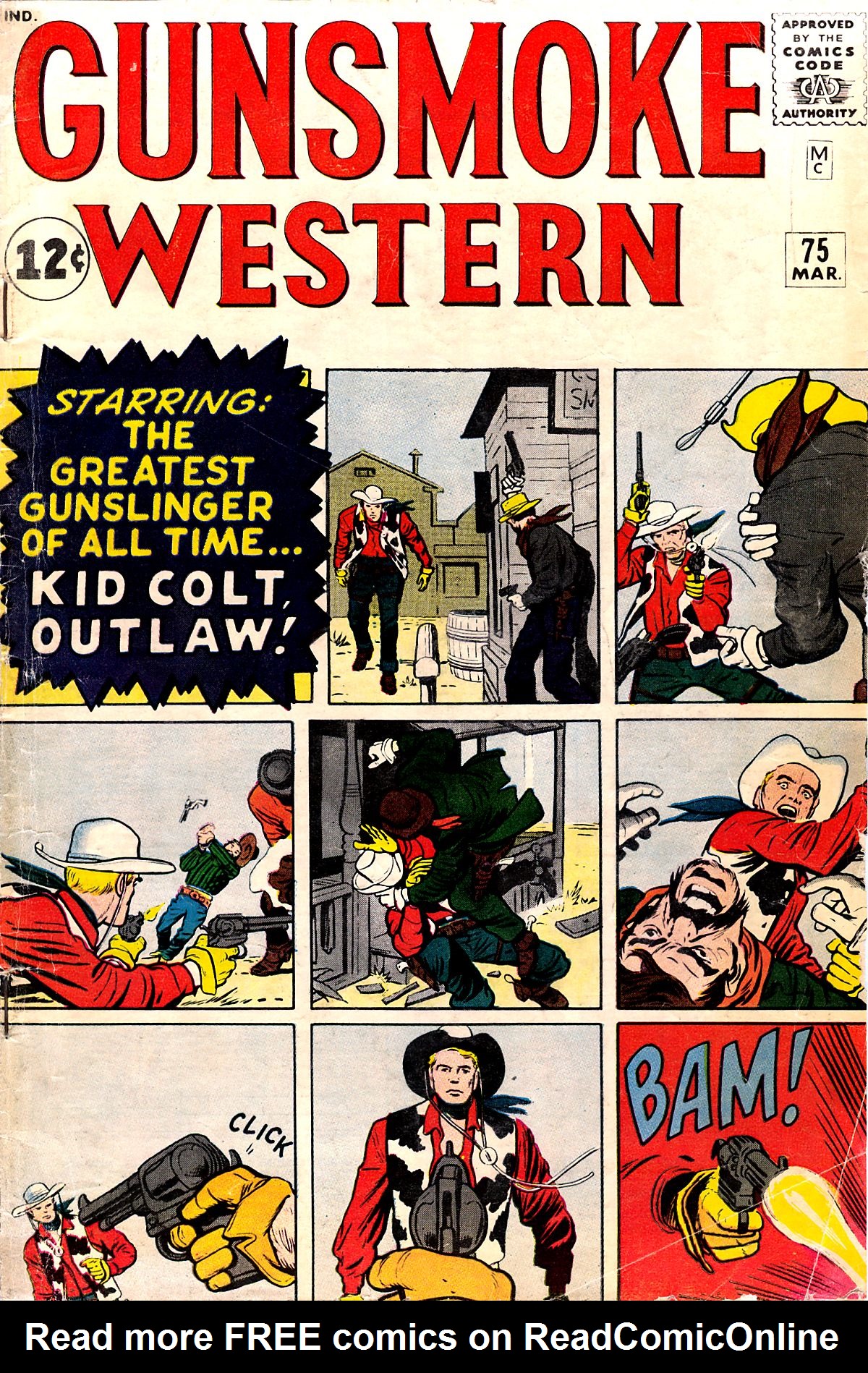 Read online Gunsmoke Western comic -  Issue #75 - 1
