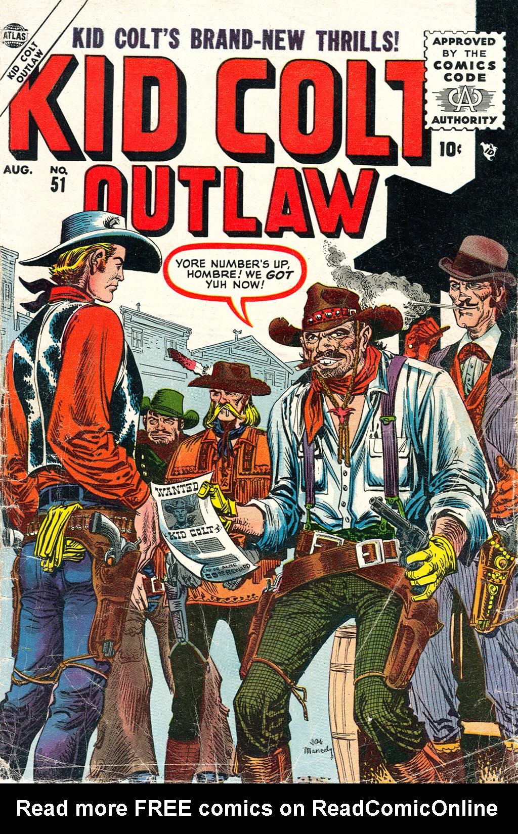 Read online Kid Colt Outlaw comic -  Issue #51 - 1