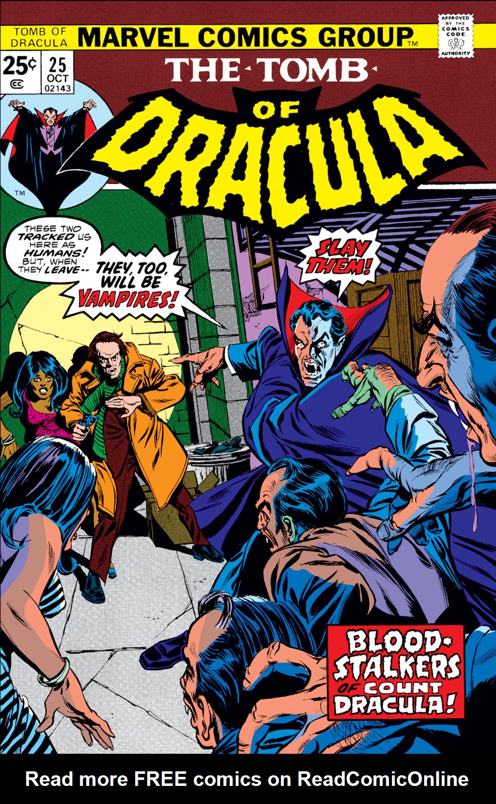 Read online Tomb of Dracula (1972) comic -  Issue #25 - 1
