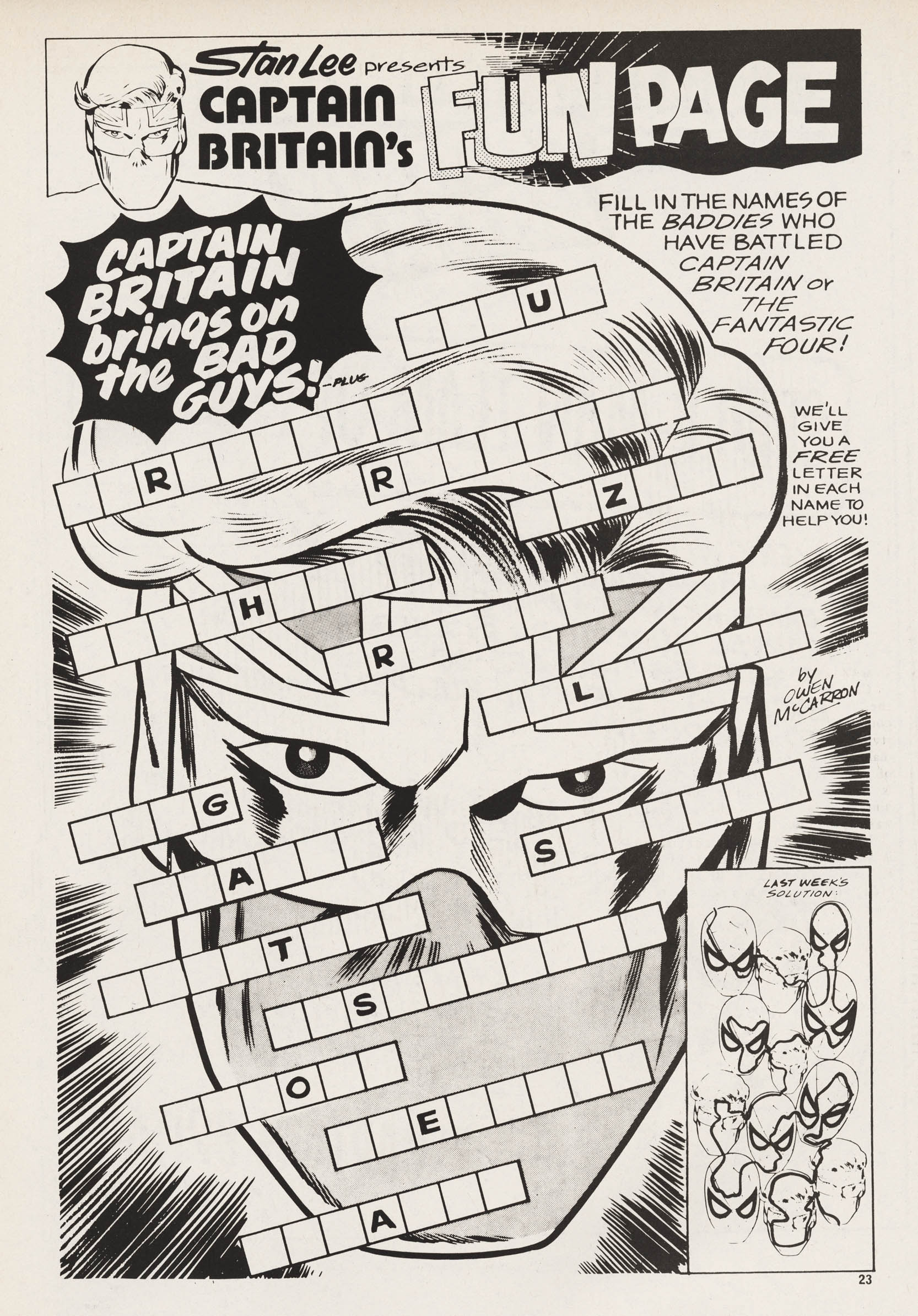 Read online Captain Britain (1976) comic -  Issue #20 - 23