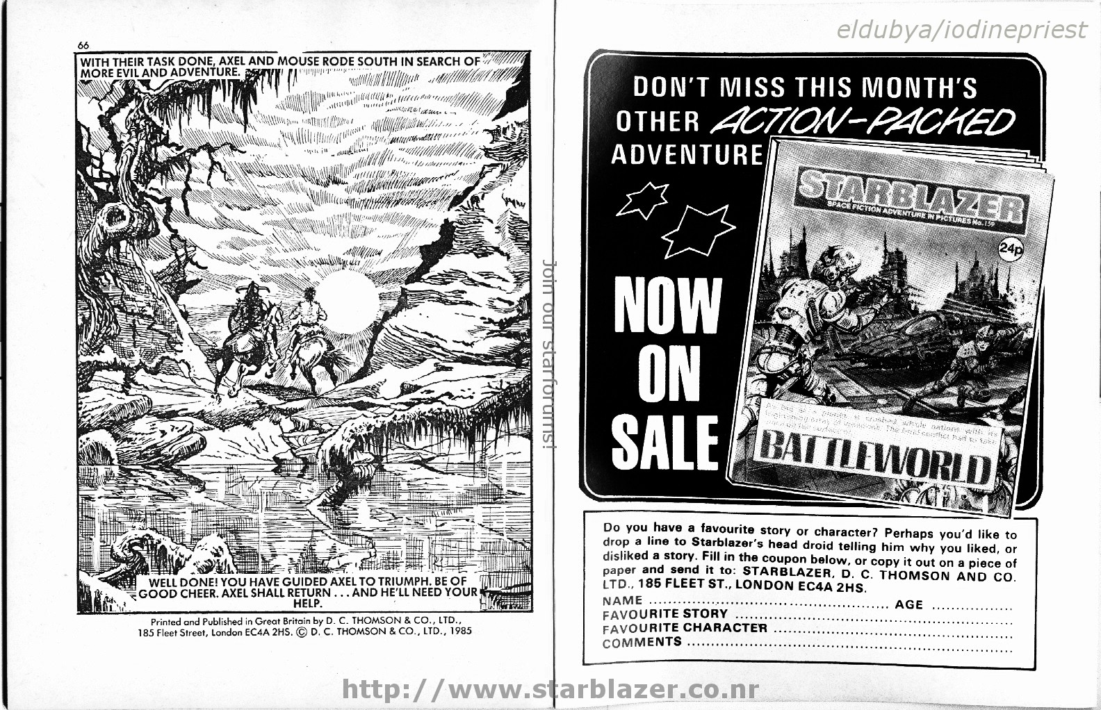 Read online Starblazer comic -  Issue #158 - 35