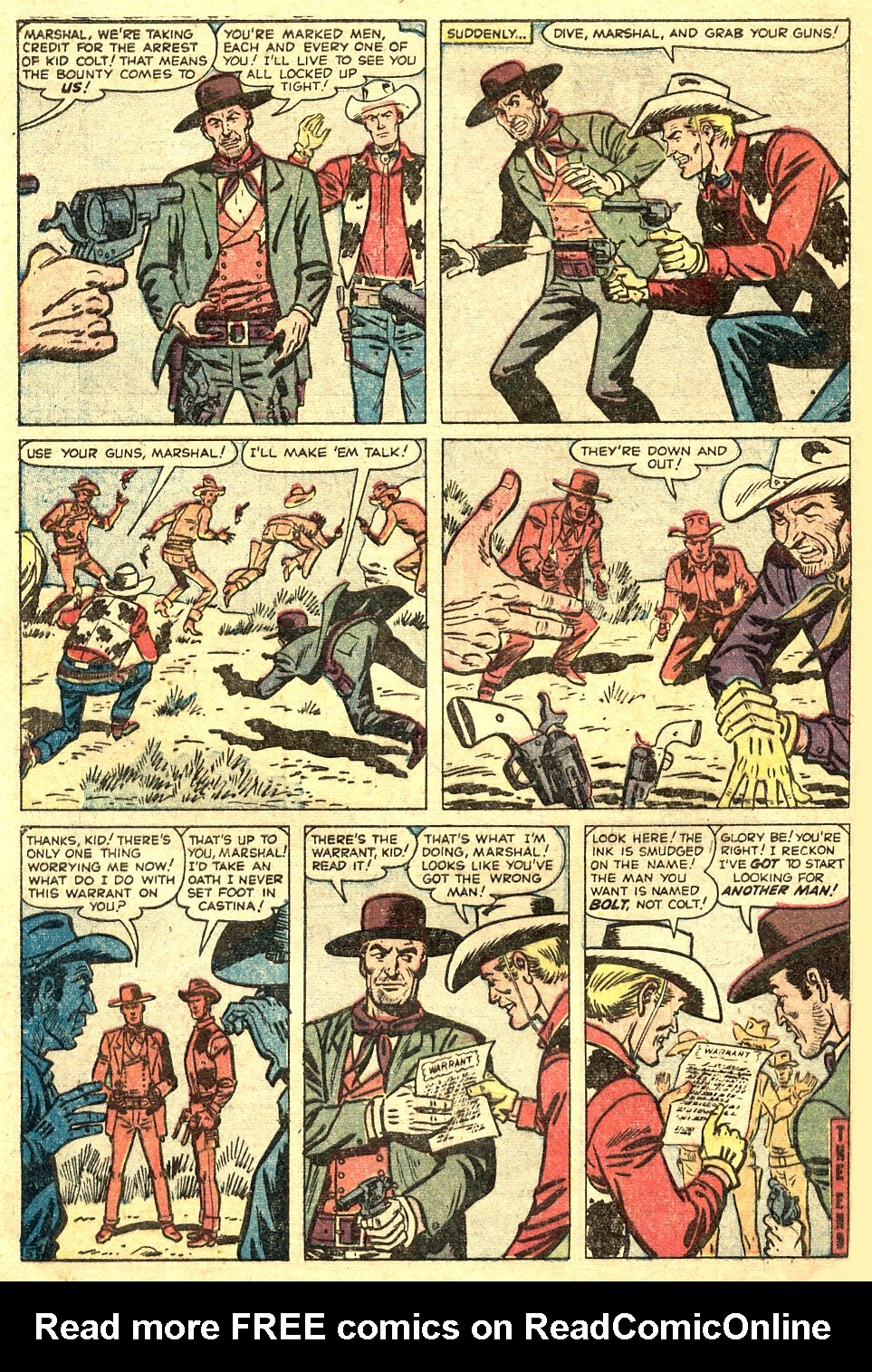 Read online Kid Colt Outlaw comic -  Issue #76 - 32