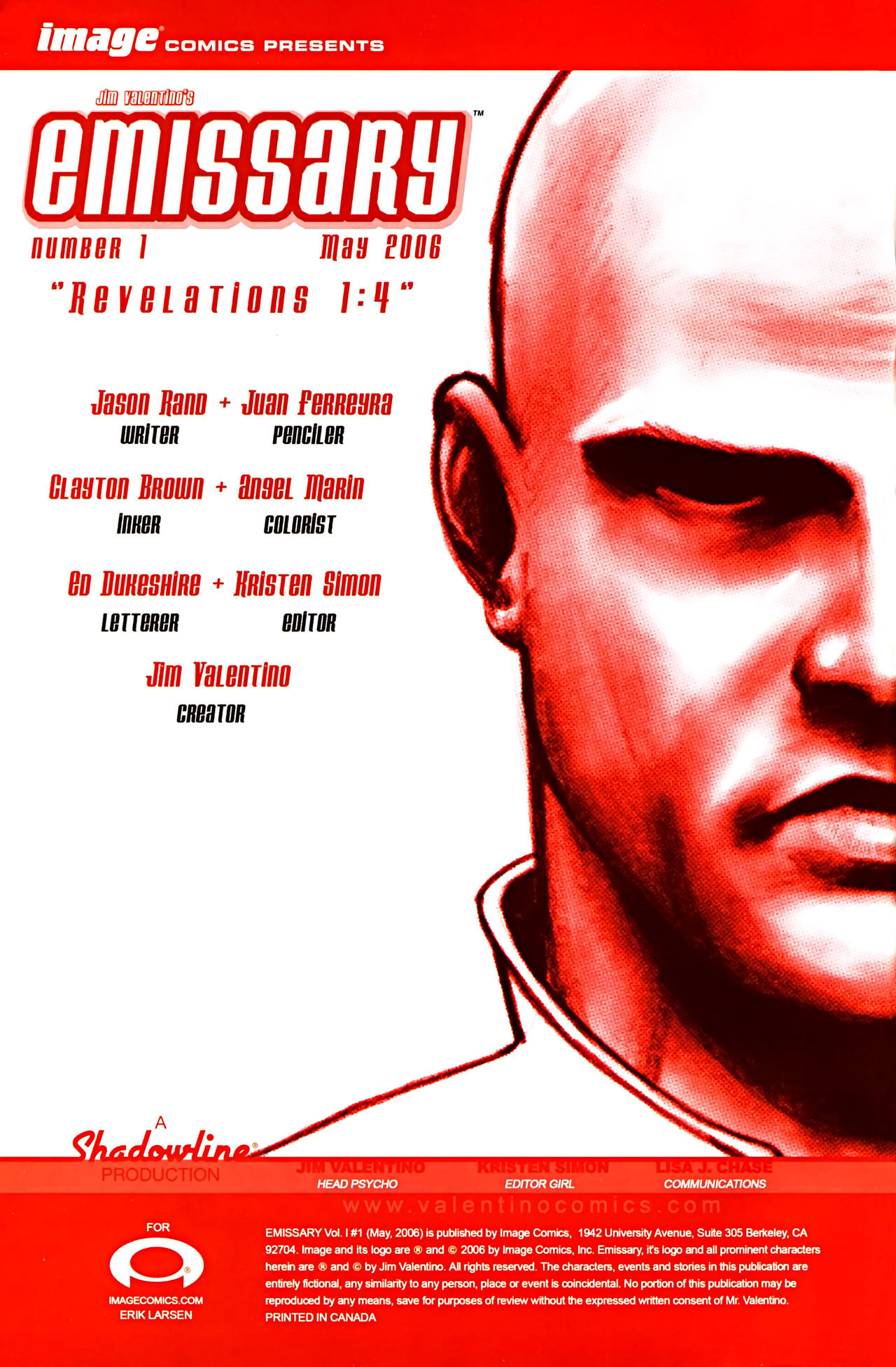 Read online Emissary comic -  Issue #1 - 2