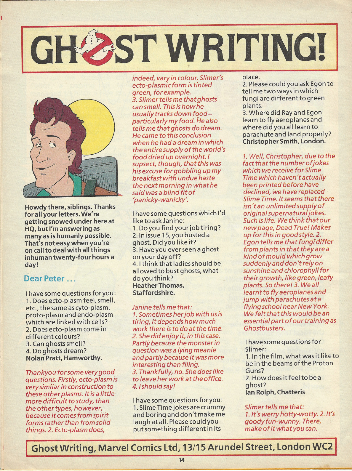 Read online The Real Ghostbusters comic -  Issue #44 - 14