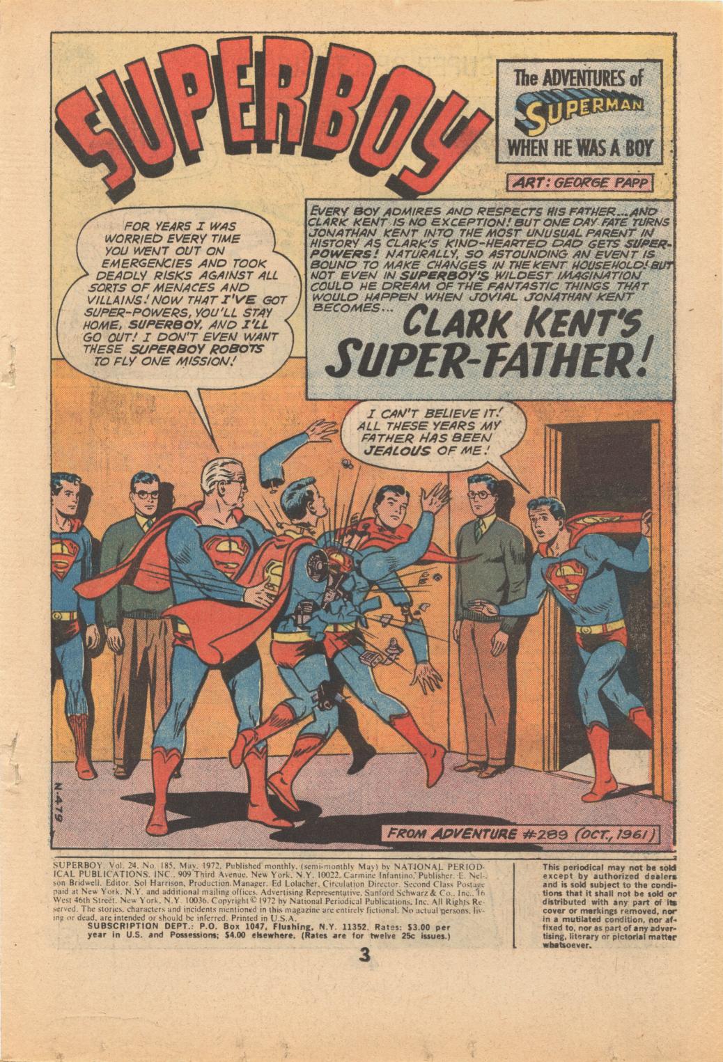 Read online Superboy (1949) comic -  Issue #185 - 4