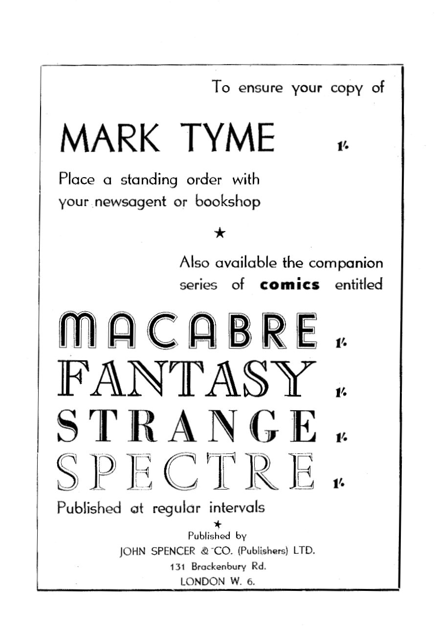 Read online Mark Tyme comic -  Issue #1 - 51