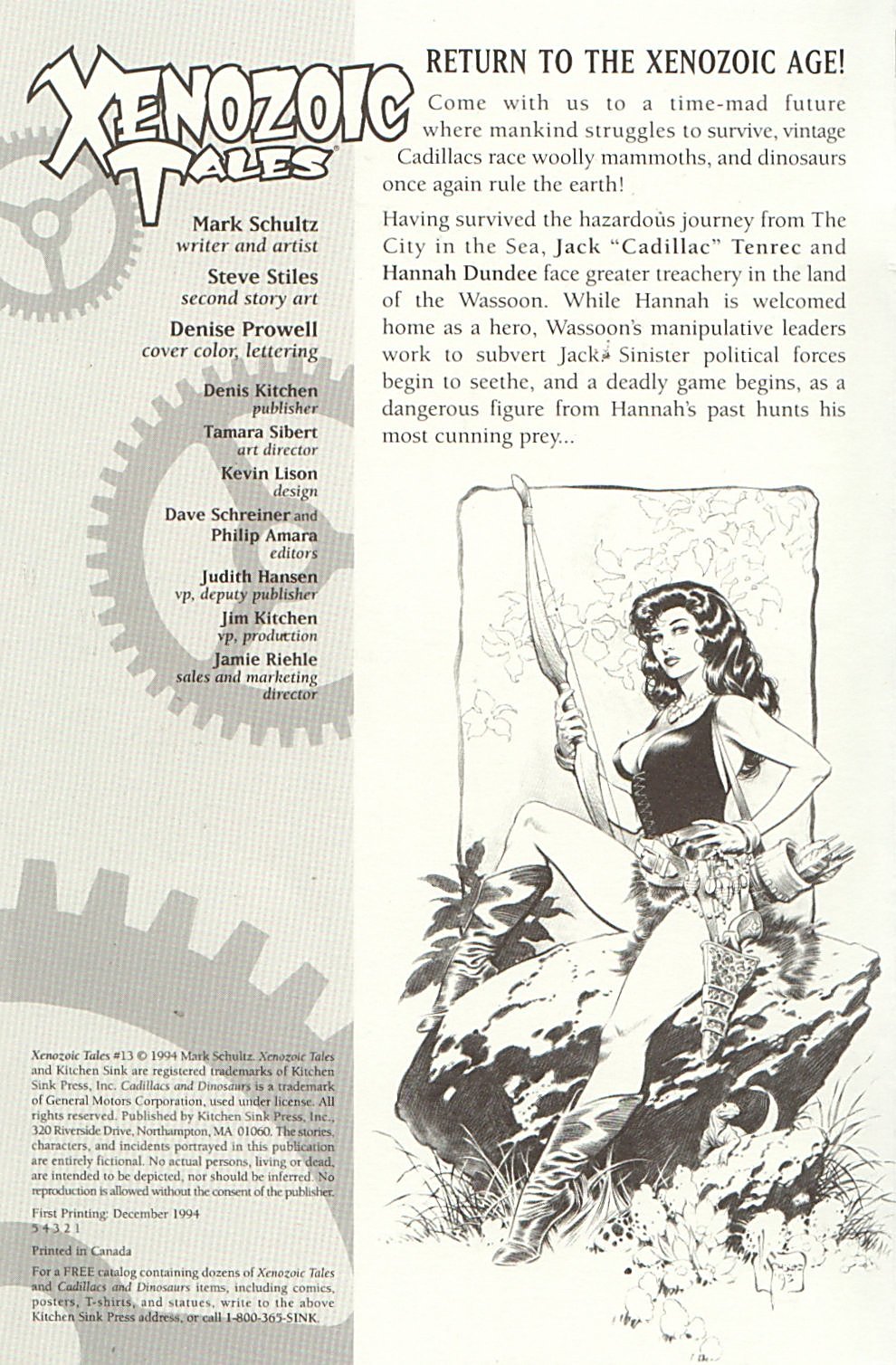 Read online Xenozoic Tales comic -  Issue #13 - 3