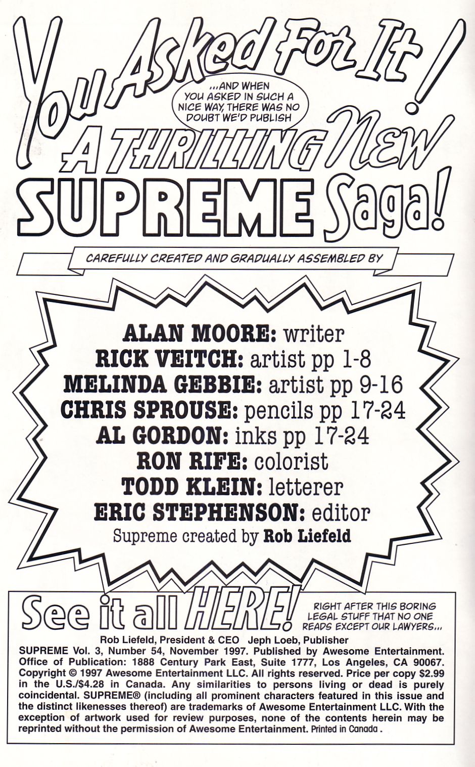 Read online Supreme comic -  Issue #54 - 2