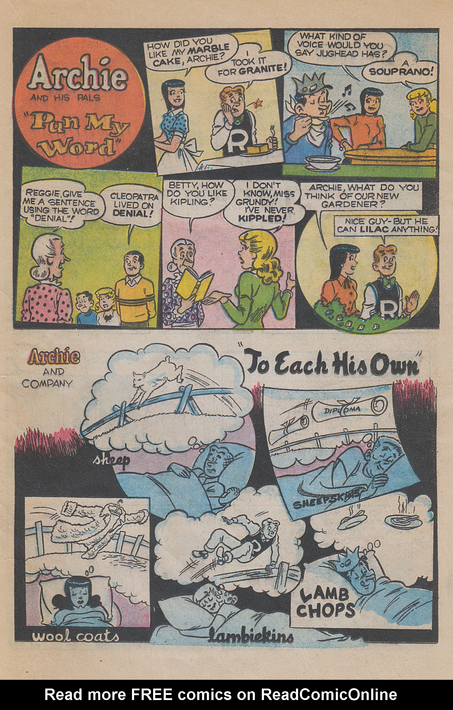 Read online Archie's Joke Book Magazine comic -  Issue #18 - 21