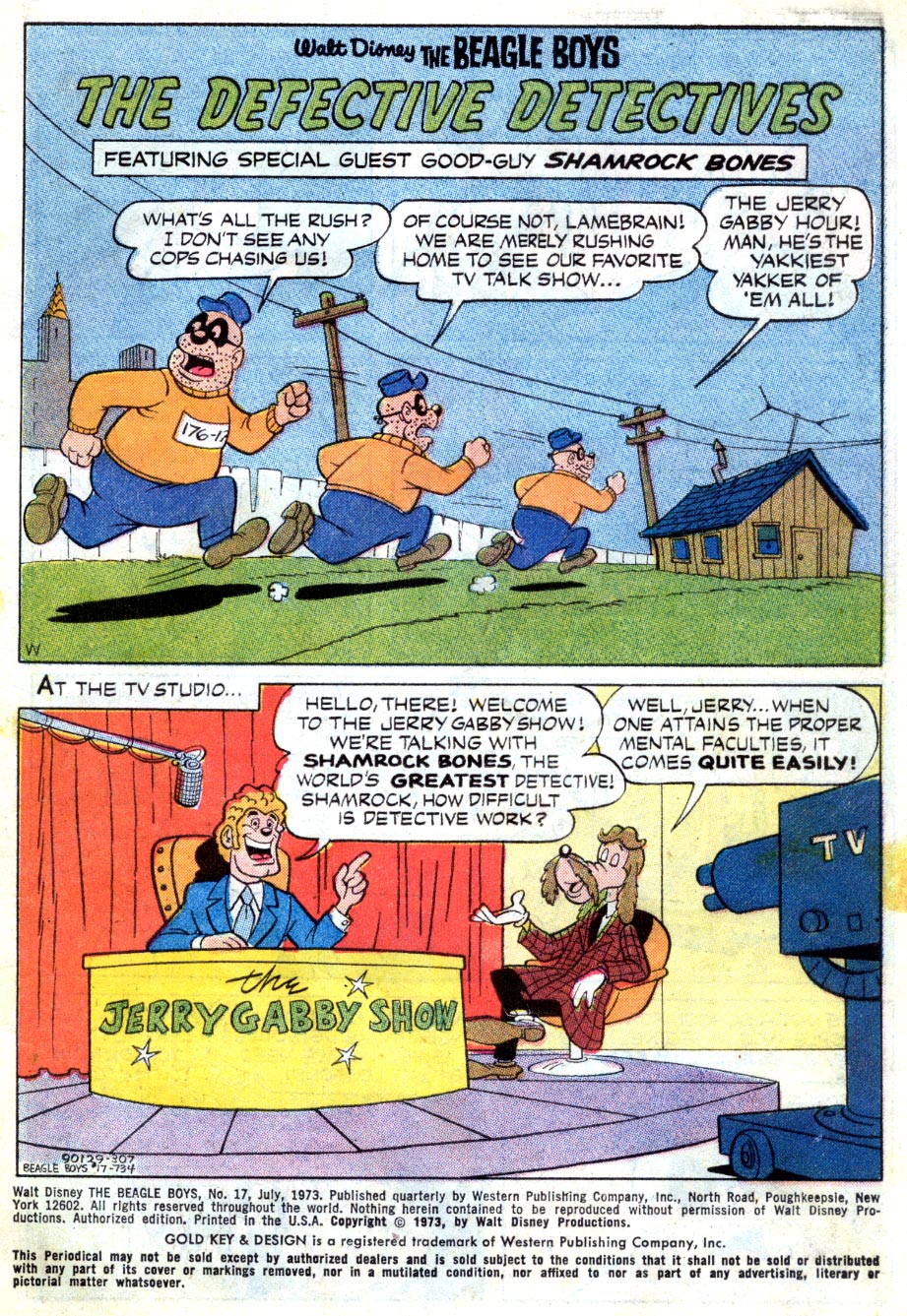 Read online Walt Disney THE BEAGLE BOYS comic -  Issue #17 - 3