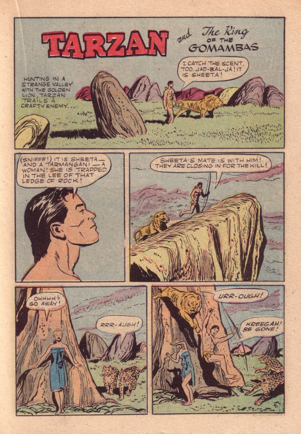 Read online Tarzan (1948) comic -  Issue #25 - 27