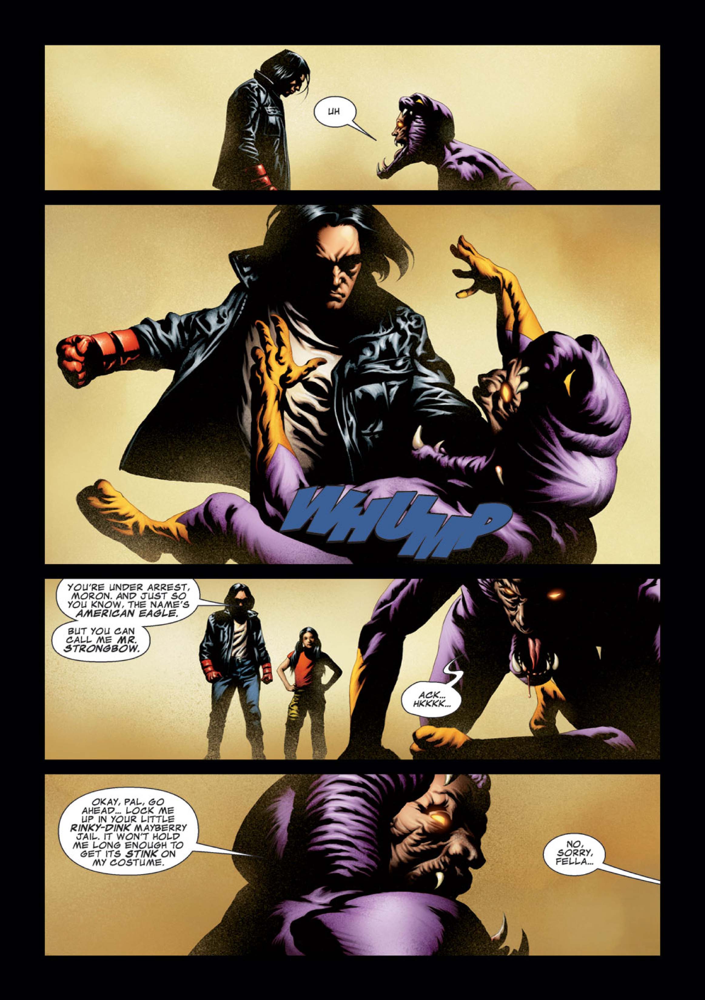 Read online American Eagle: Just A Little Old Fashioned Justice comic -  Issue # Full - 8