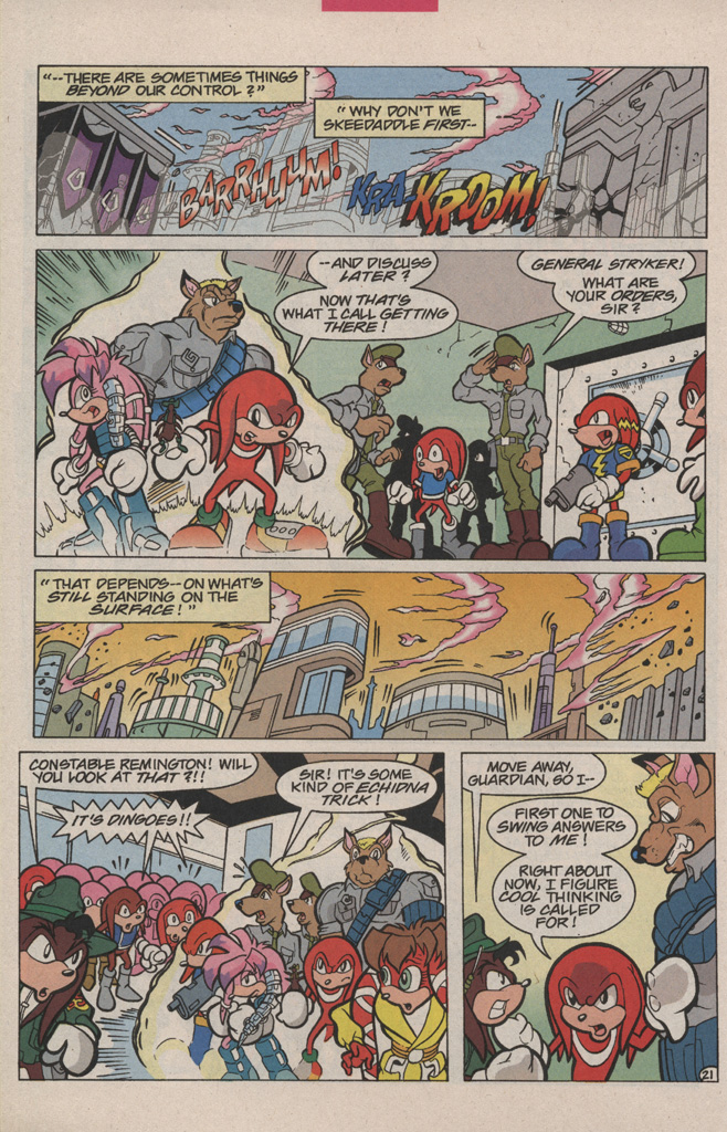 Read online Knuckles the Echidna comic -  Issue #6 - 28