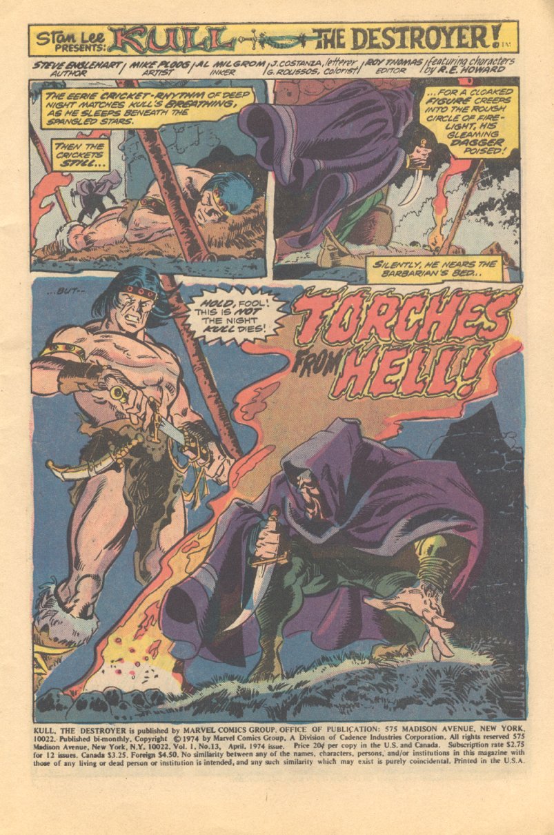 Read online Kull The Destroyer comic -  Issue #13 - 2