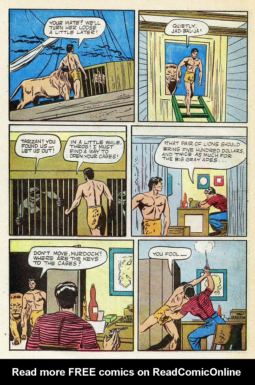 Read online Tarzan (1948) comic -  Issue #20 - 34