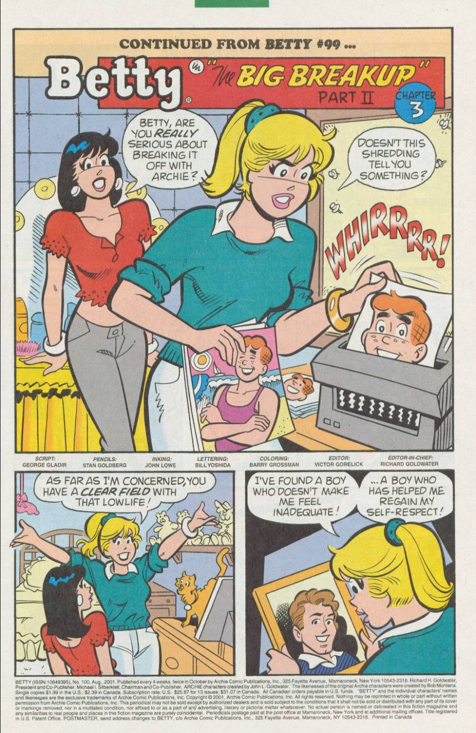 Read online Betty comic -  Issue #100 - 2