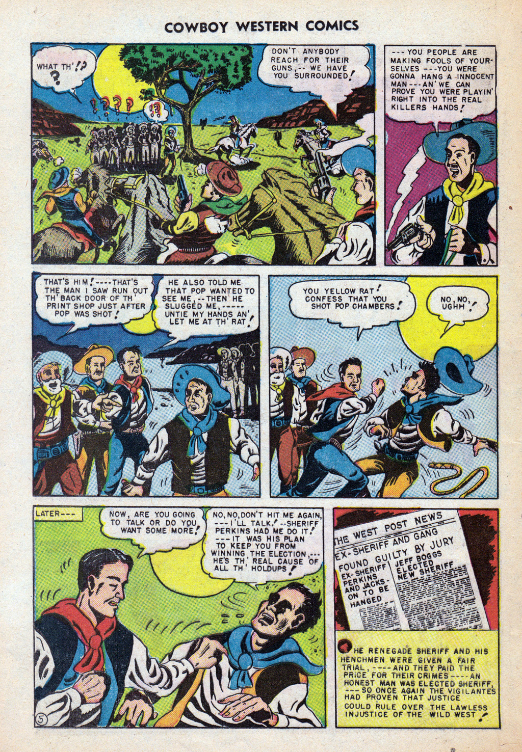 Read online Cowboy Western Comics (1948) comic -  Issue #24 - 24