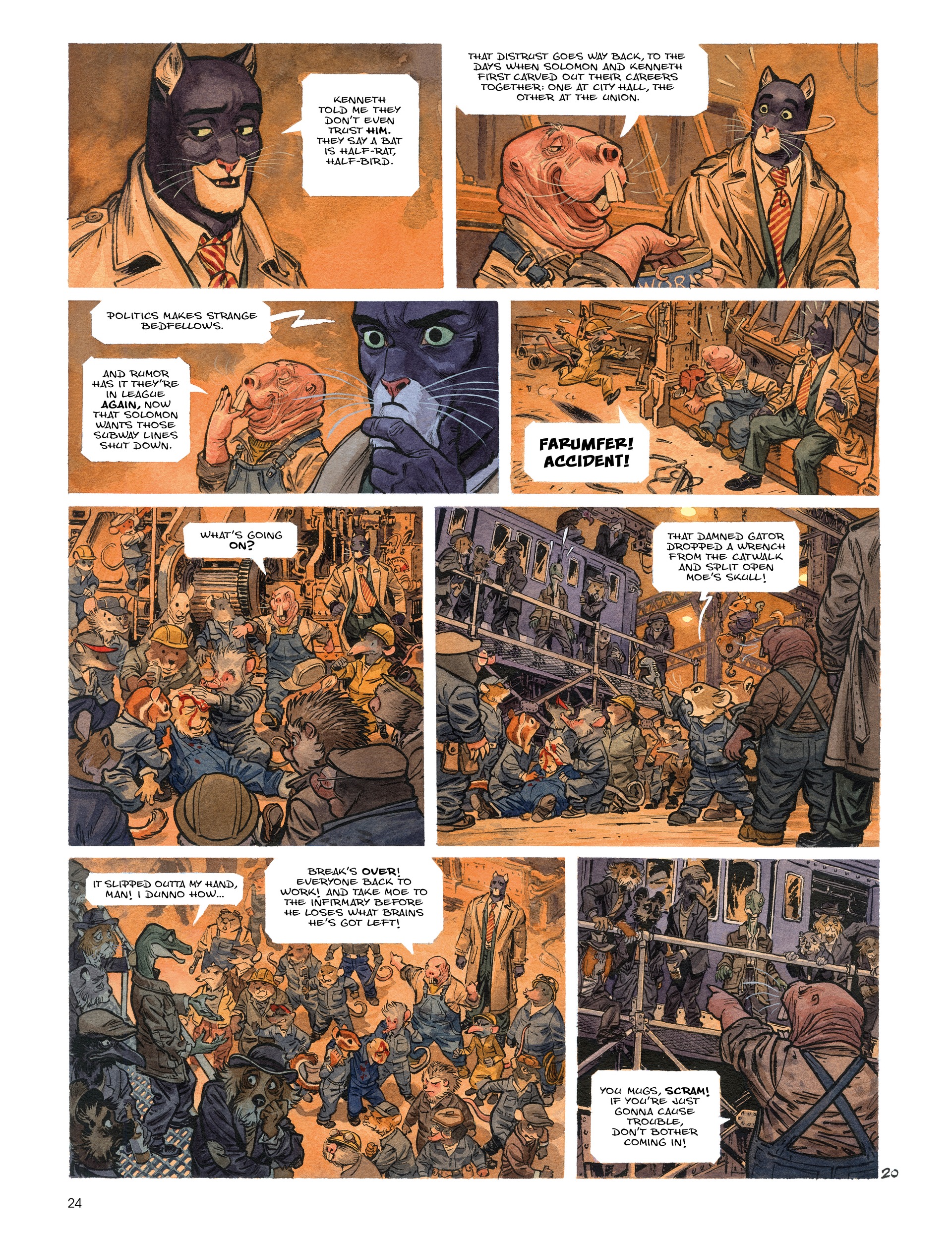 Read online Blacksad: They All Fall Down · Part One comic -  Issue # TPB - 26