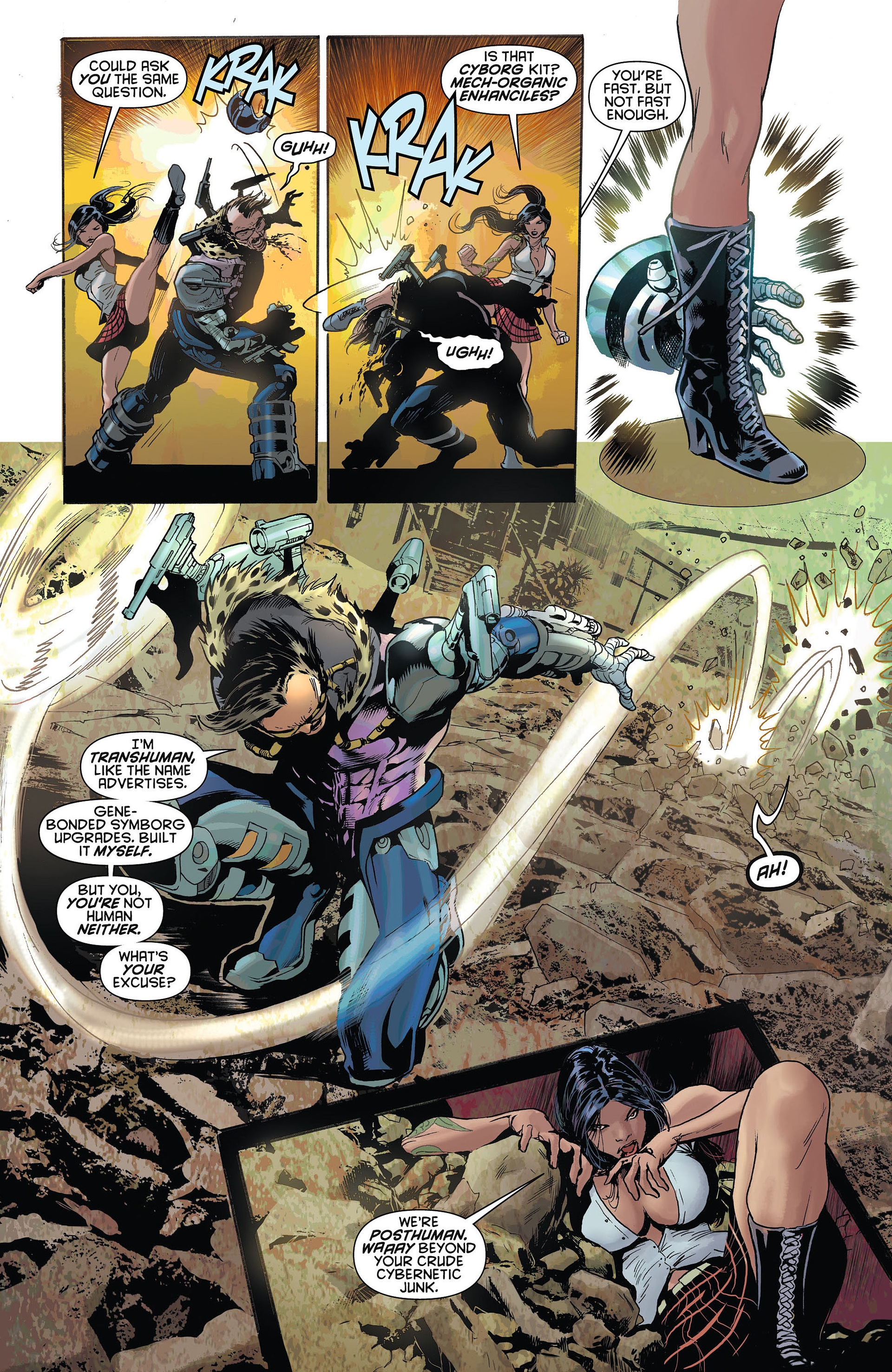 Read online Resurrection Man (2011) comic -  Issue #4 - 5