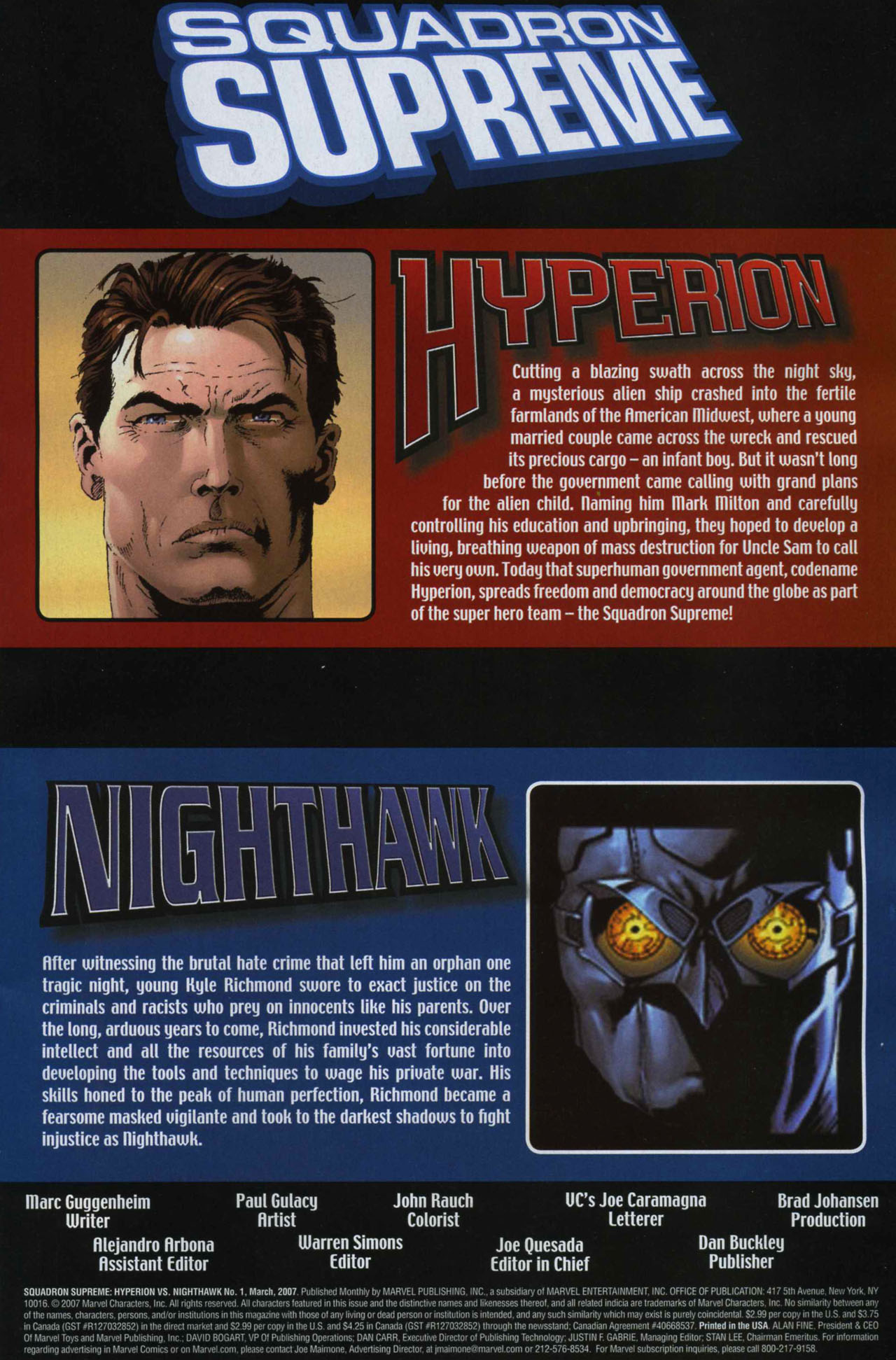 Read online Squadron Supreme: Hyperion vs. Nighthawk comic -  Issue #1 - 2