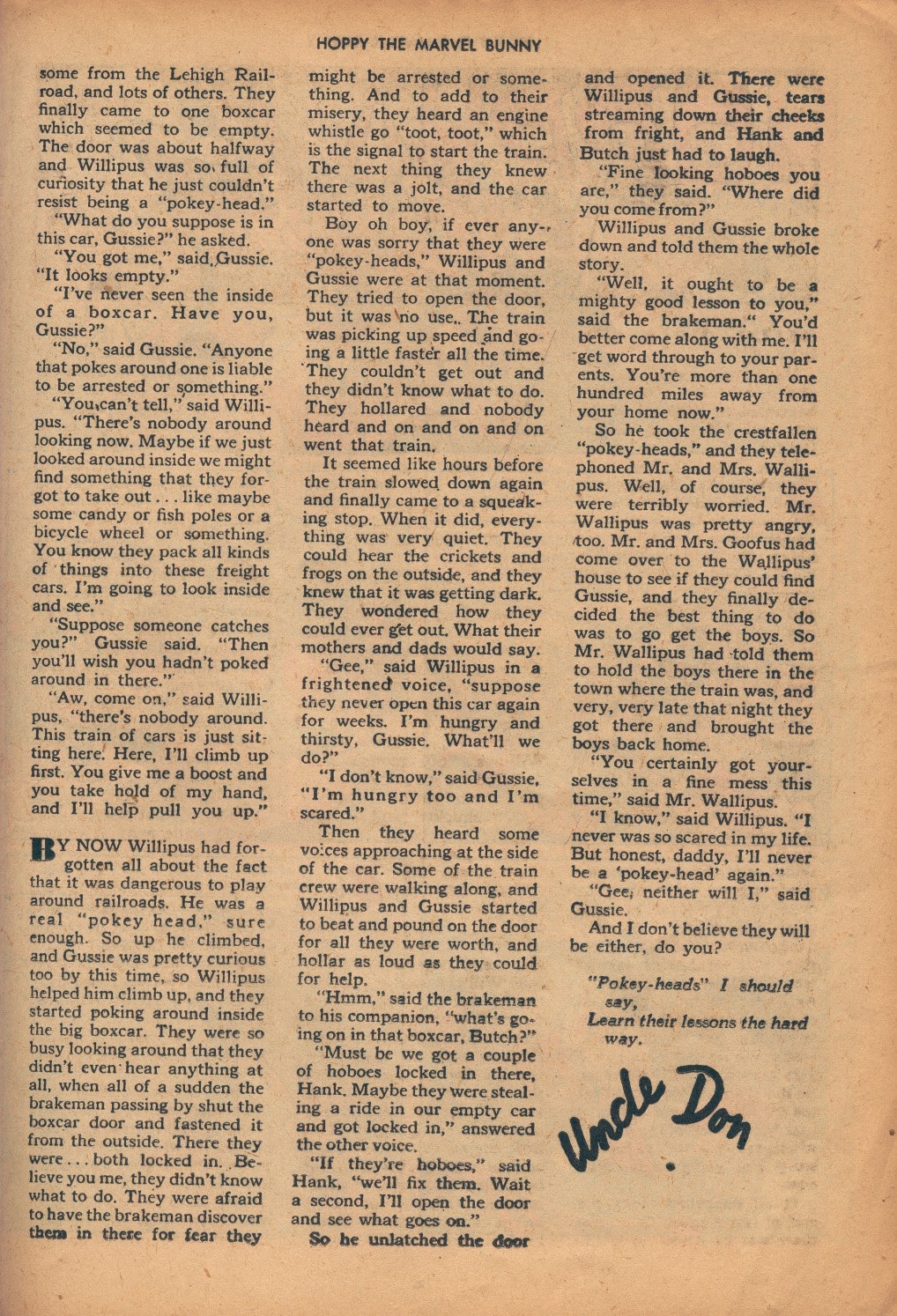 Read online Hoppy The Marvel Bunny comic -  Issue #1 - 15