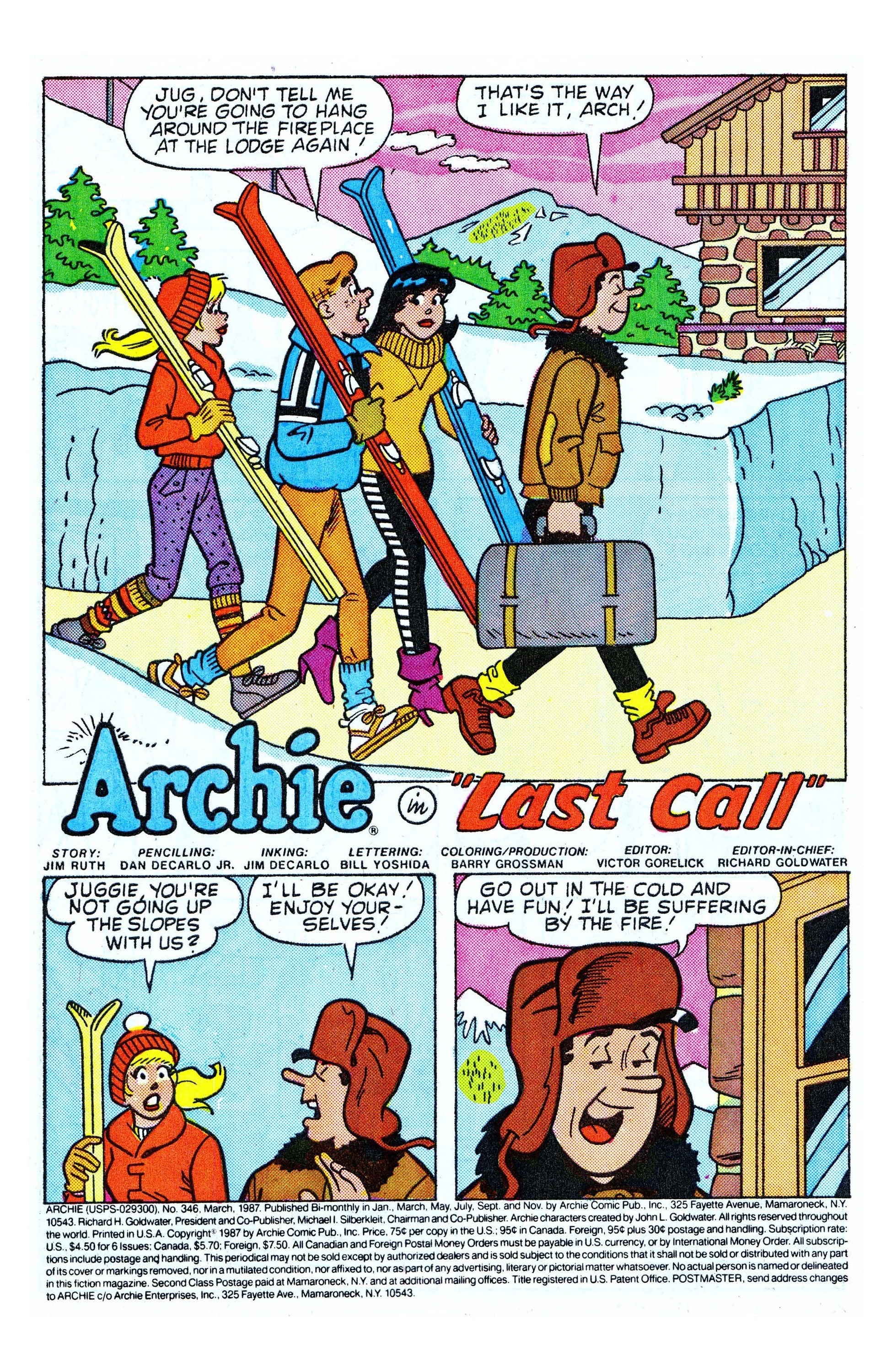 Read online Archie (1960) comic -  Issue #346 - 2