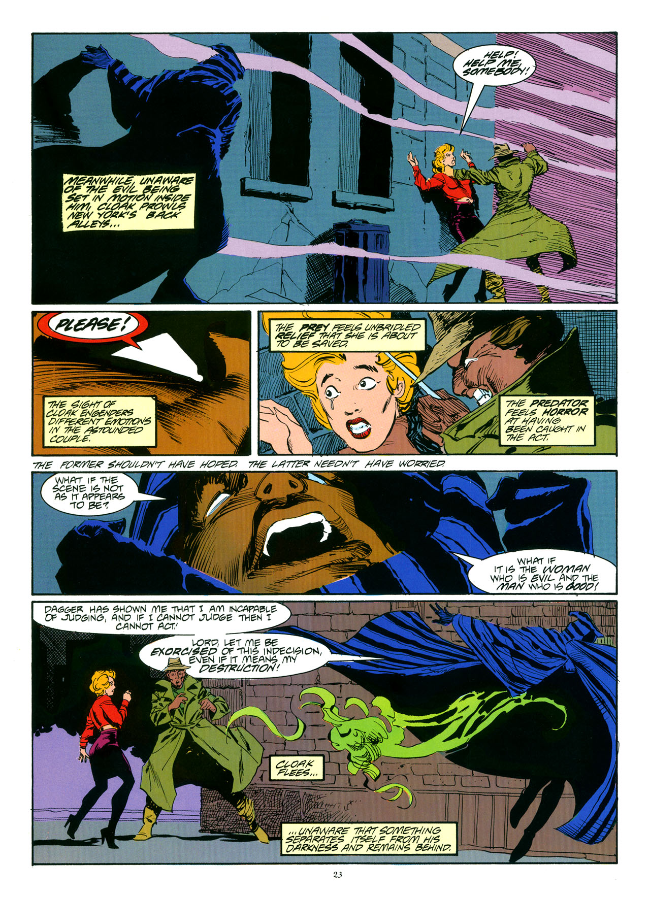 Read online Marvel Graphic Novel comic -  Issue #35 - Cloak & Dagger - Predator and Prey - 27