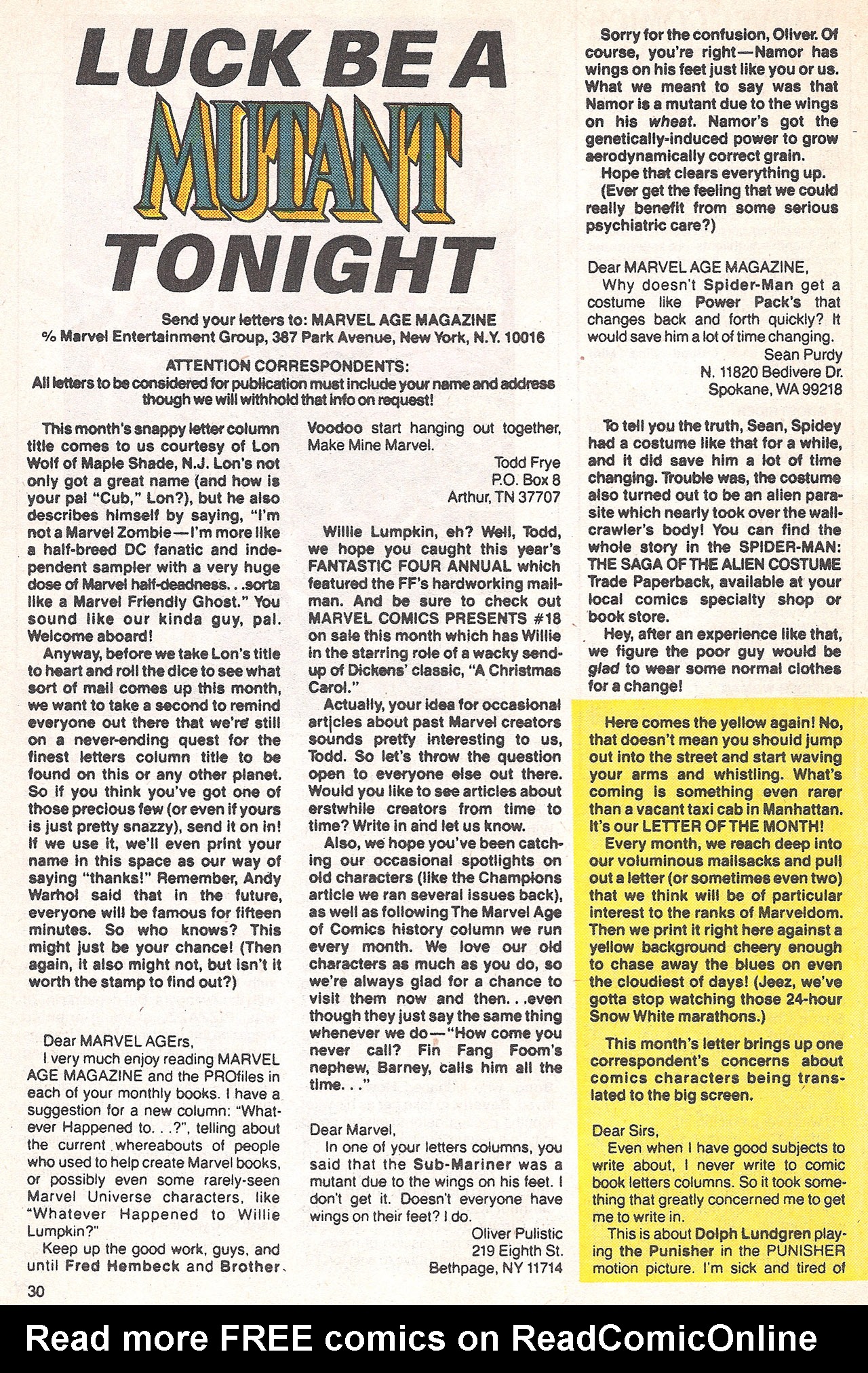 Read online Marvel Age comic -  Issue #73 - 31