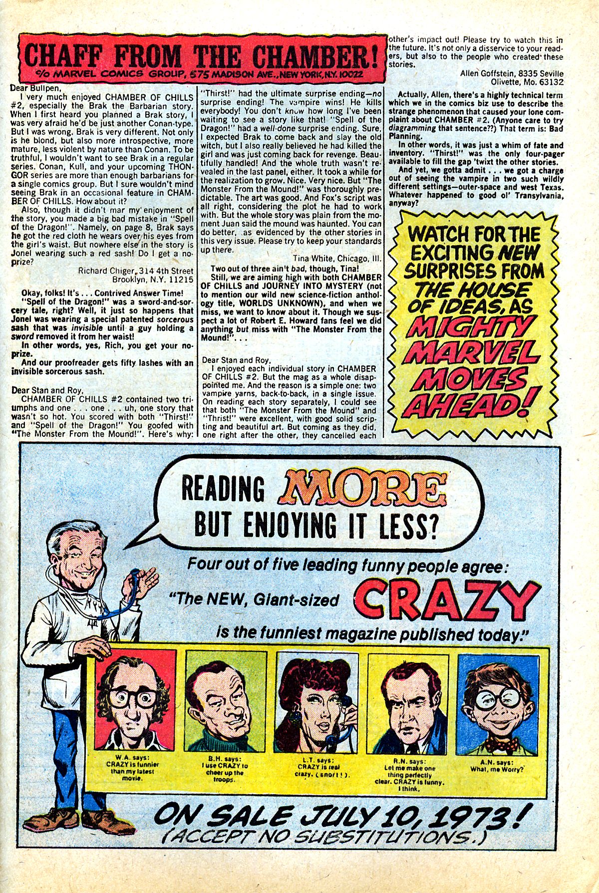 Read online Chamber of Chills (1972) comic -  Issue #6 - 33