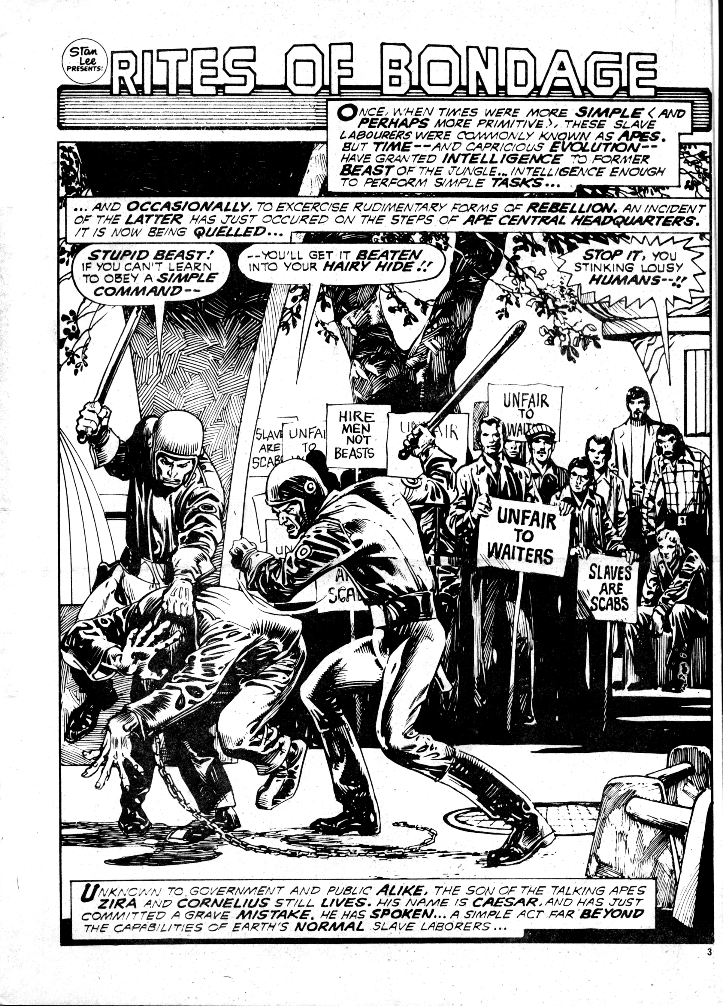 Read online Planet of the Apes (1974) comic -  Issue #65 - 3