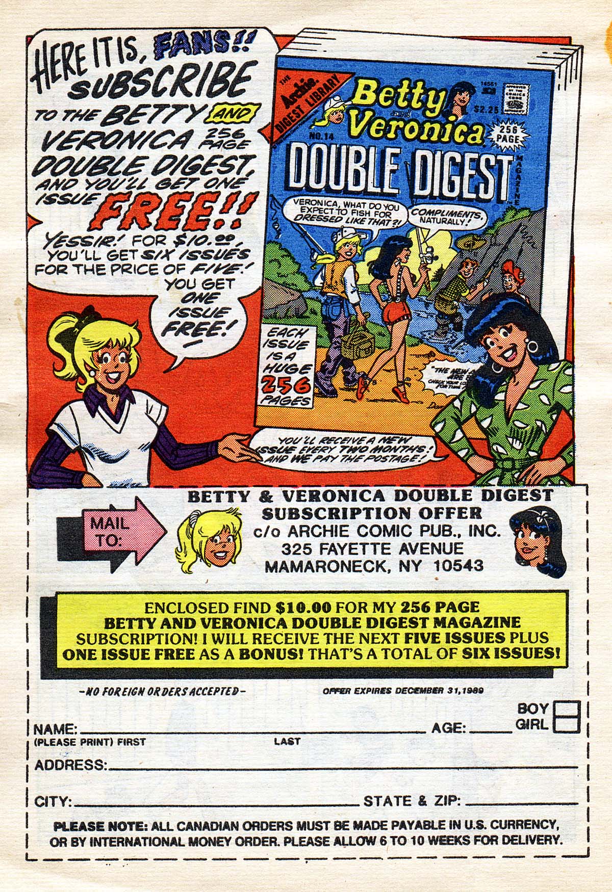 Read online Archie Annual Digest Magazine comic -  Issue #55 - 11