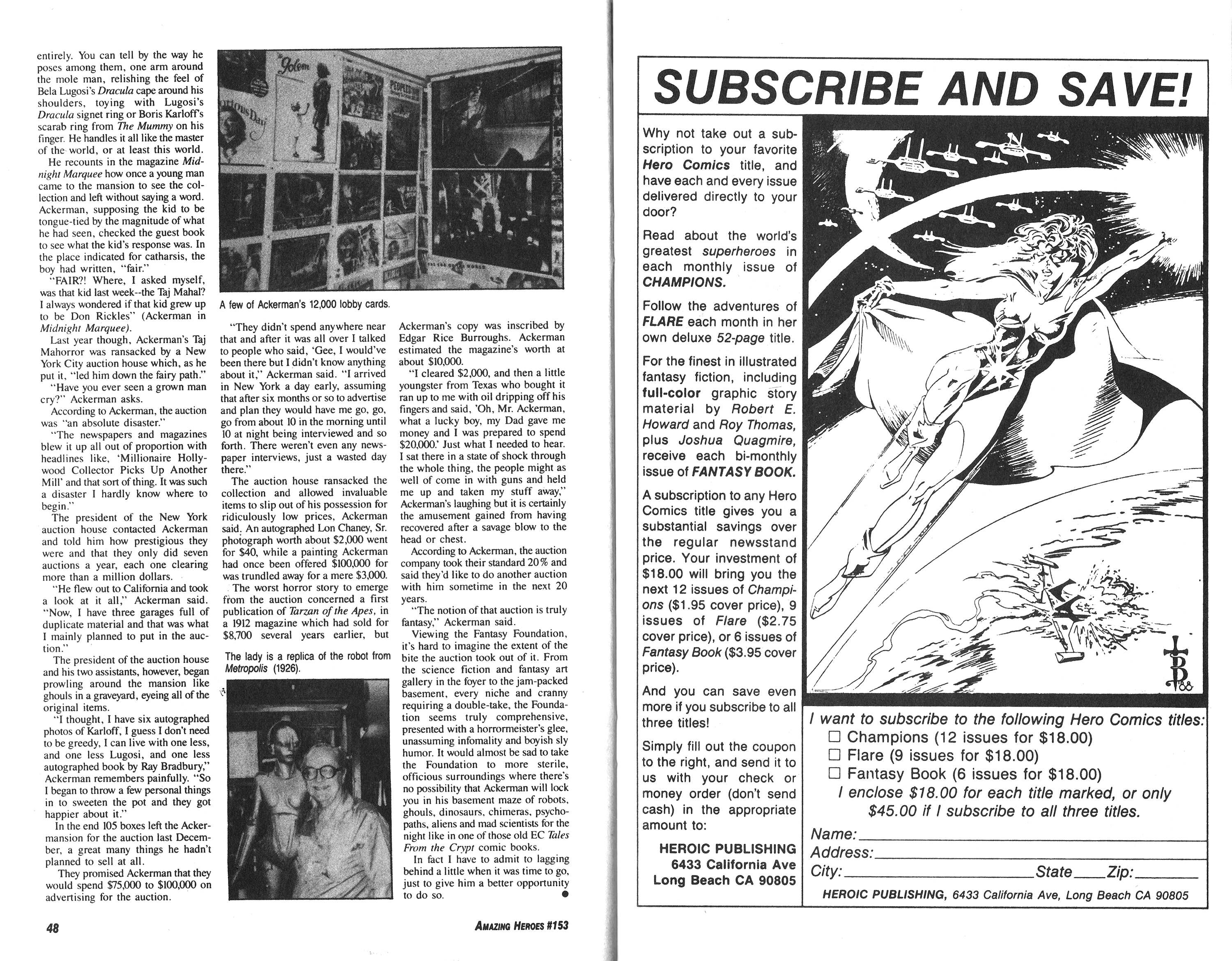 Read online Amazing Heroes comic -  Issue #153 - 25