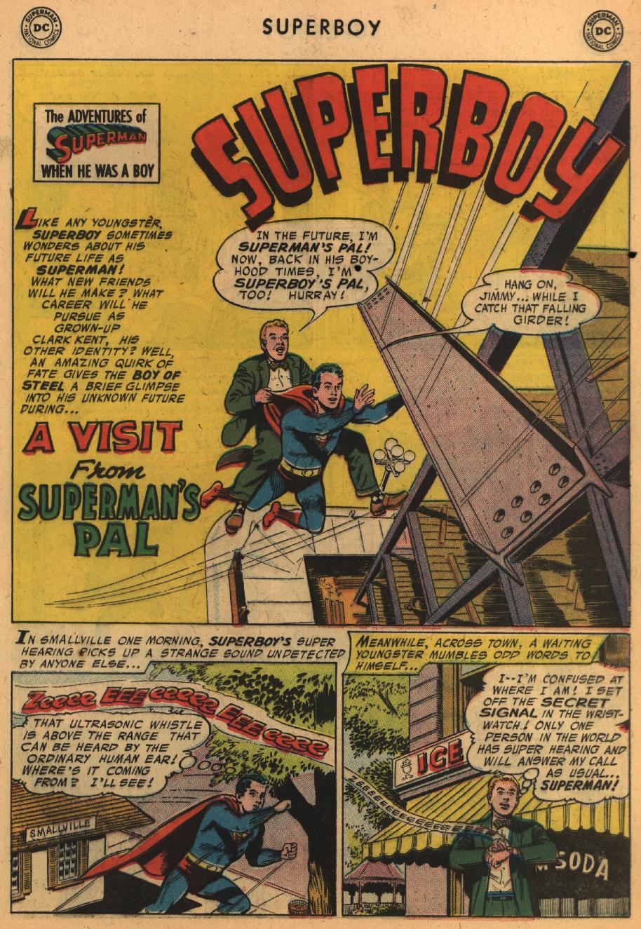 Read online Superboy (1949) comic -  Issue #55 - 11