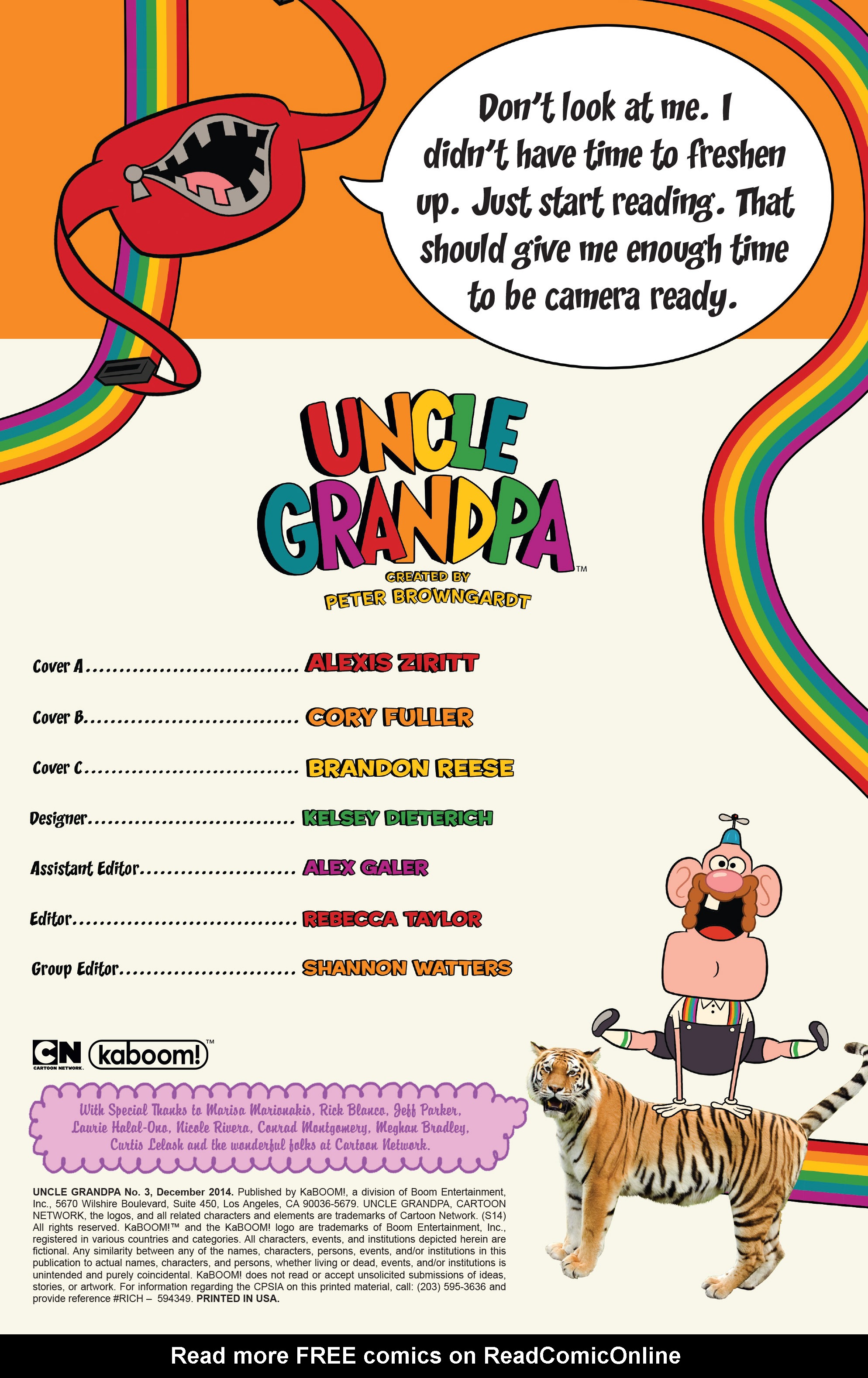 Read online Uncle Grandpa comic -  Issue #3 - 2
