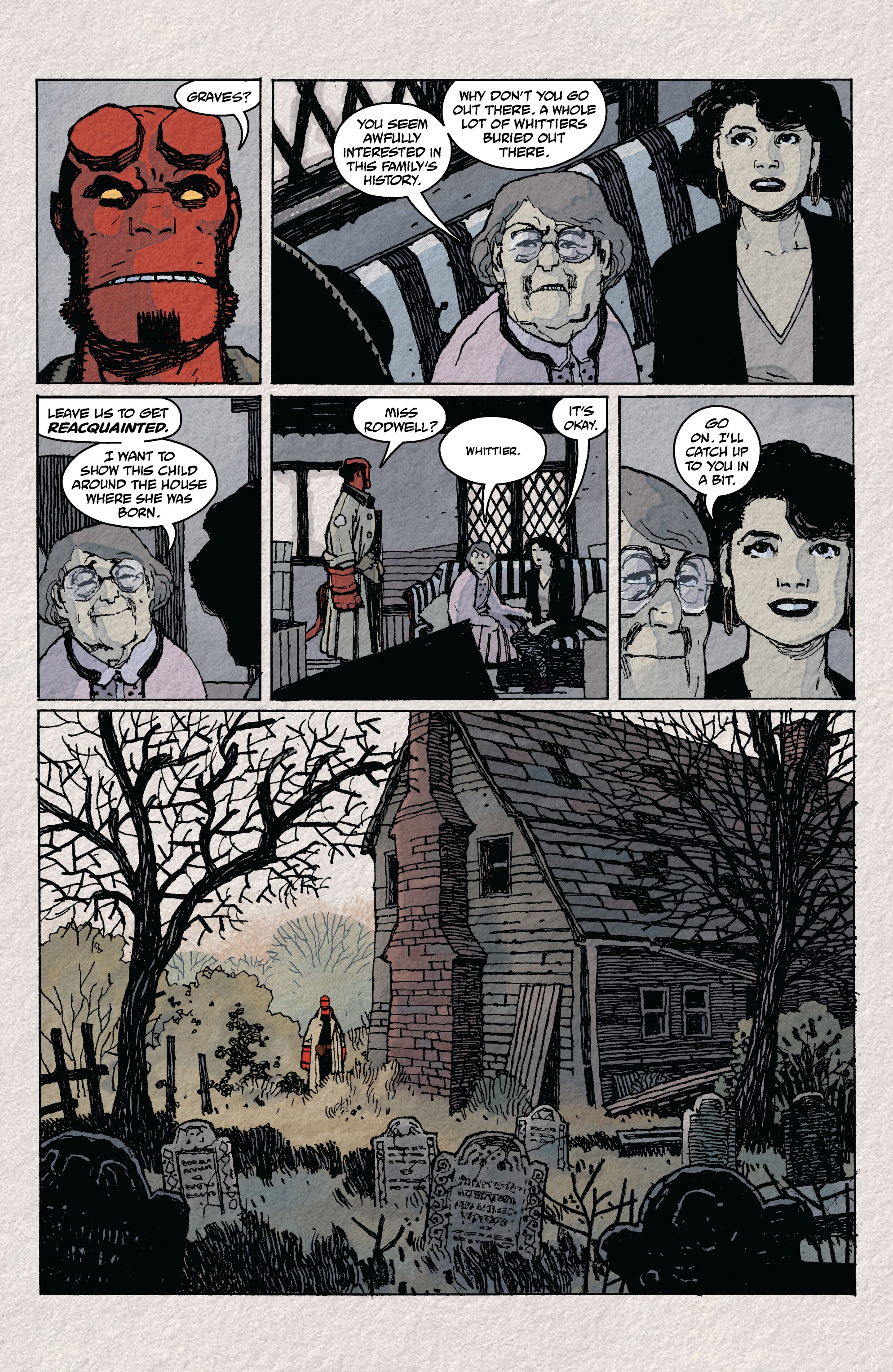 Read online Hellboy and the B.P.R.D.: Old Man Whittier comic -  Issue # Full - 8