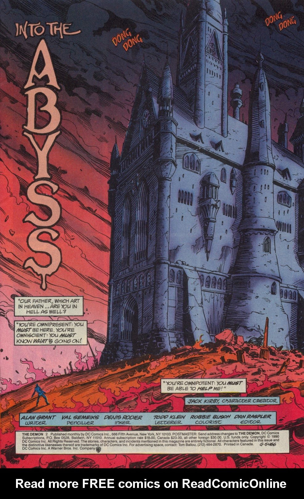 Read online The Demon (1990) comic -  Issue #2 - 2