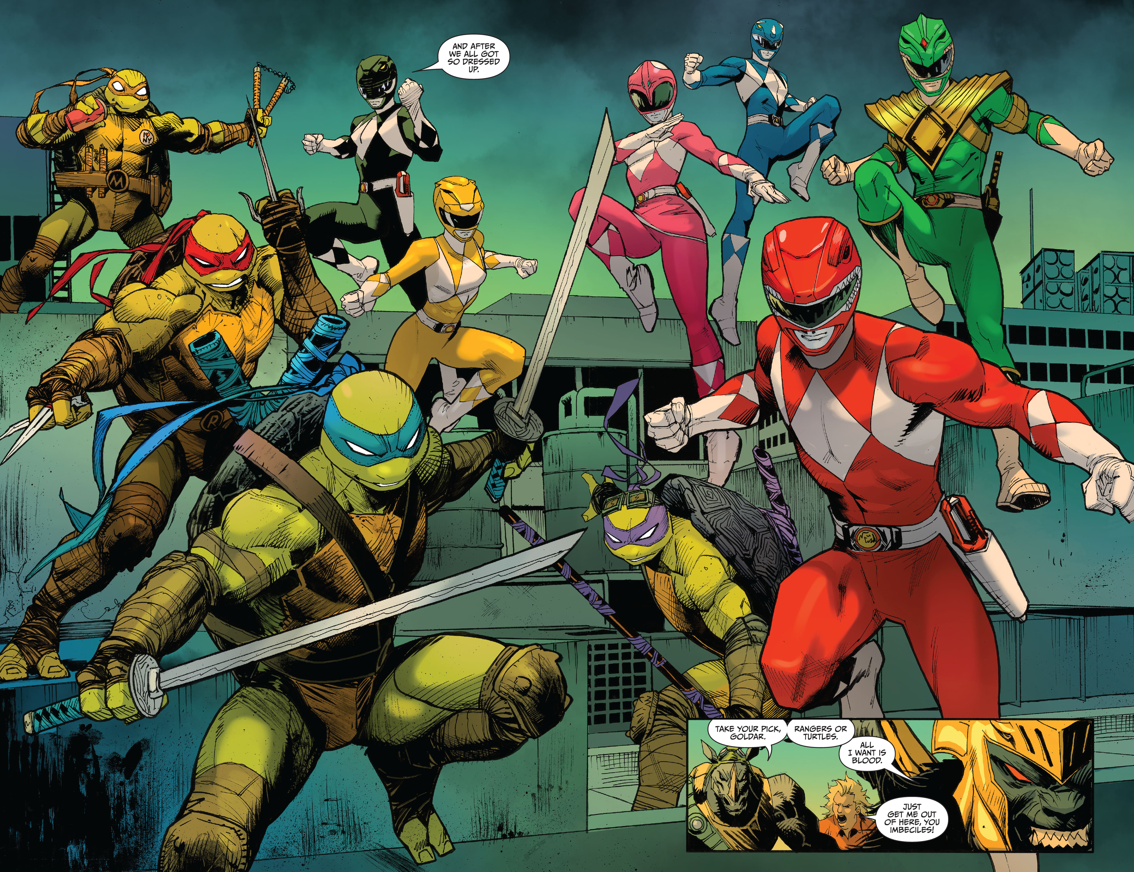 Read online Mighty Morphin Power Rangers/ Teenage Mutant Ninja Turtles II comic -  Issue #1 - 15