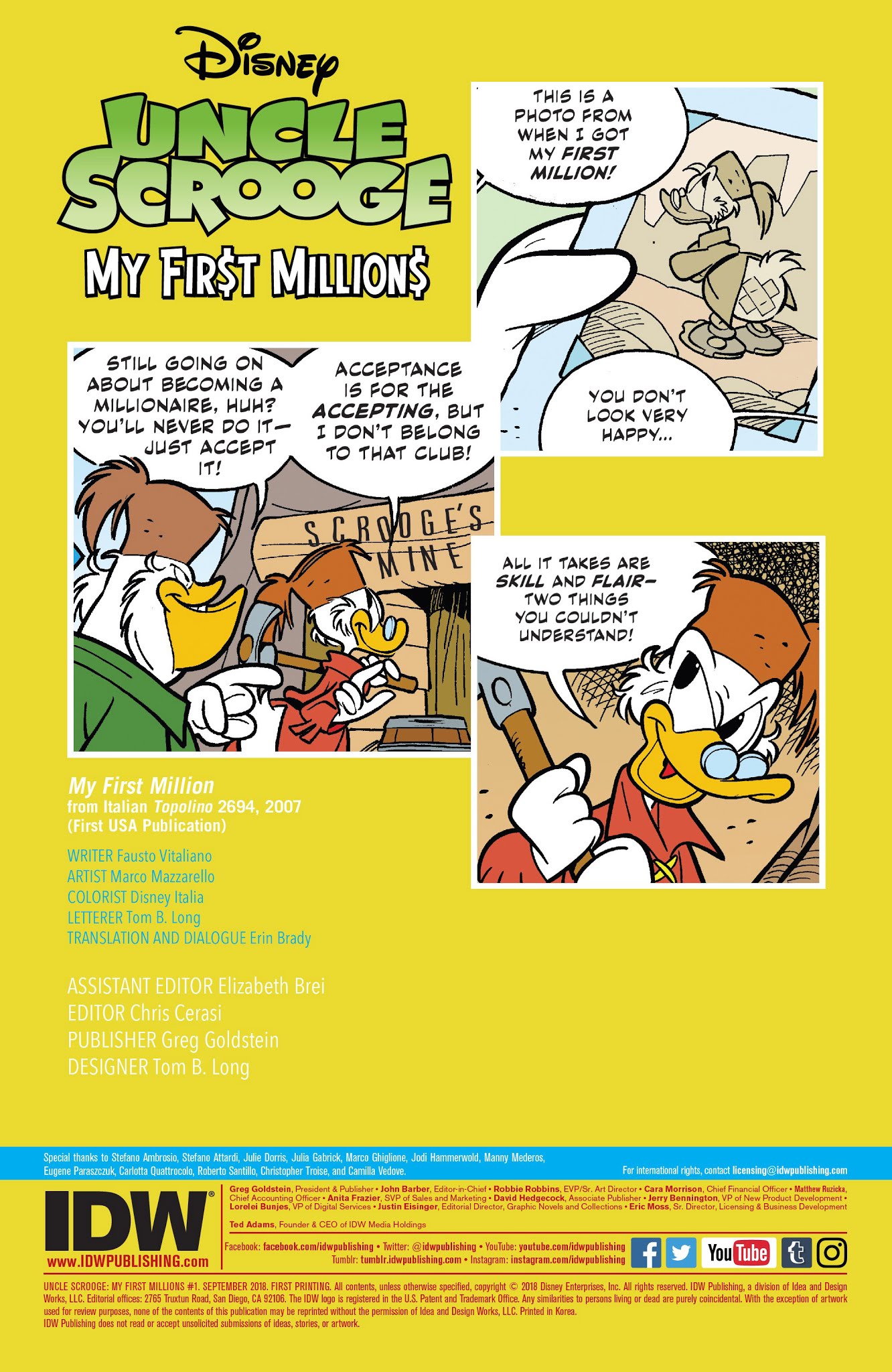 Read online Uncle Scrooge: My First Millions comic -  Issue #1 - 2