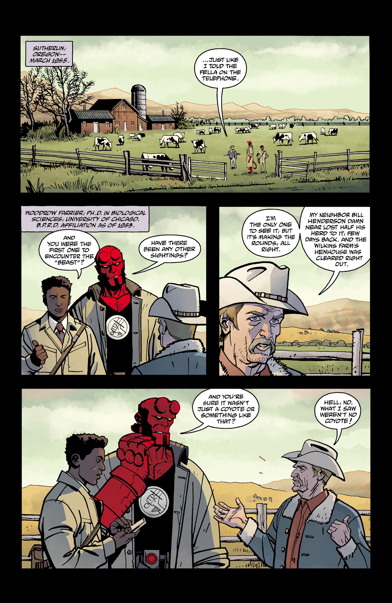 Read online Hellboy and the B.P.R.D.: 1955 ― Secret Nature comic -  Issue # Full - 3