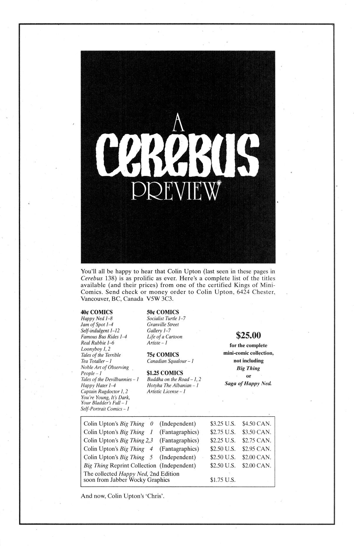 Cerebus Issue #175 #174 - English 21