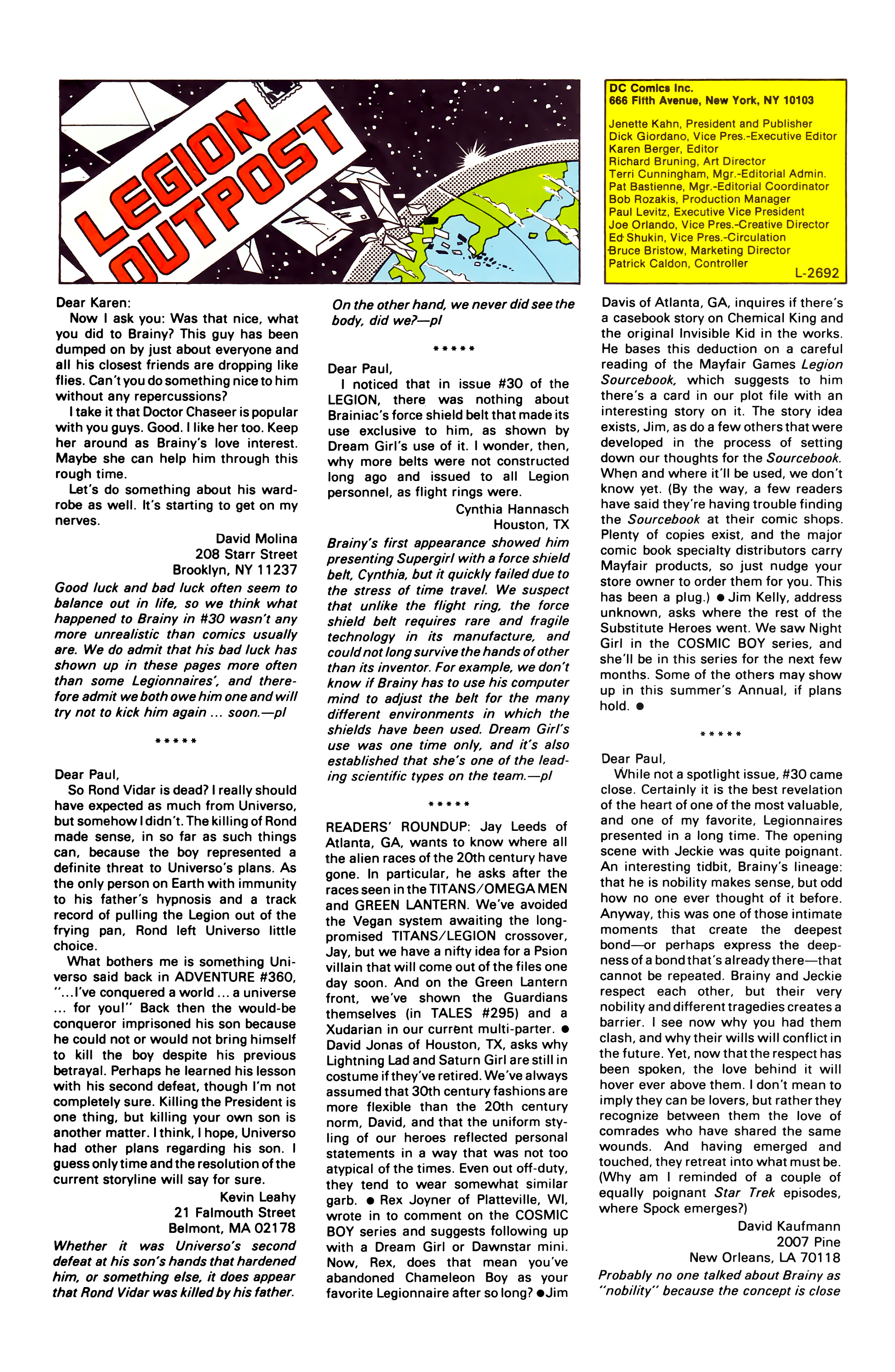 Legion of Super-Heroes (1984) 35 Page 27