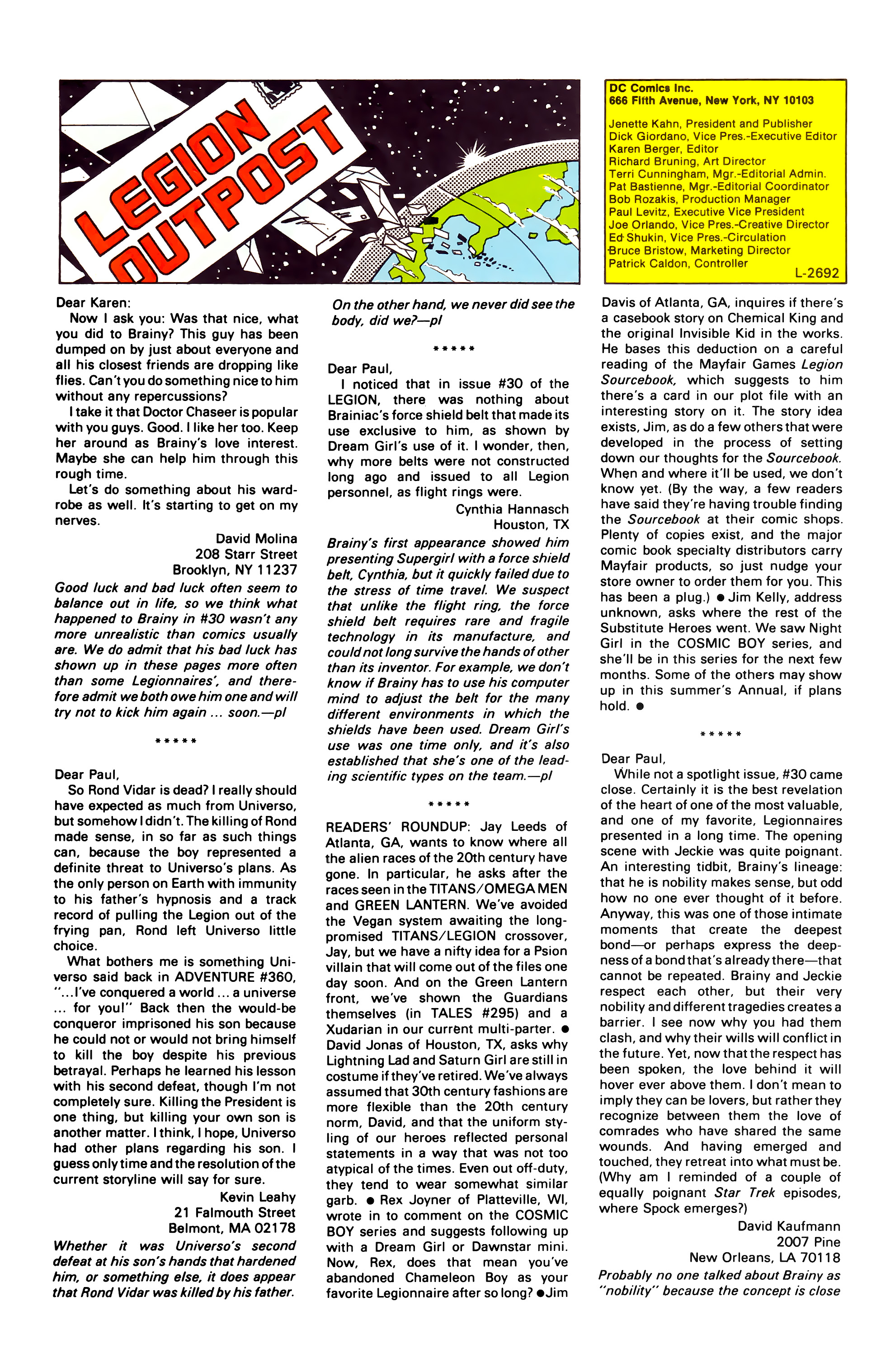 Read online Legion of Super-Heroes (1984) comic -  Issue #35 - 28
