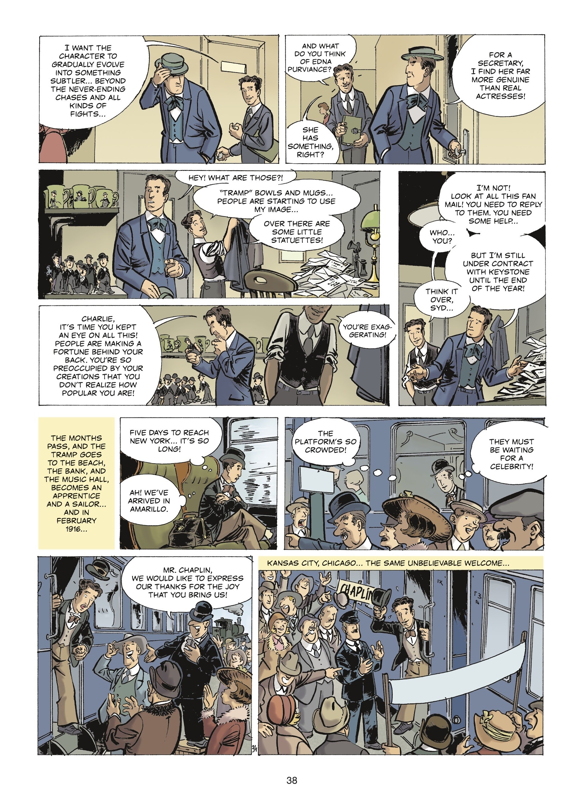 Read online The Stars of History: Charlie Chaplin comic -  Issue # TPB - 36