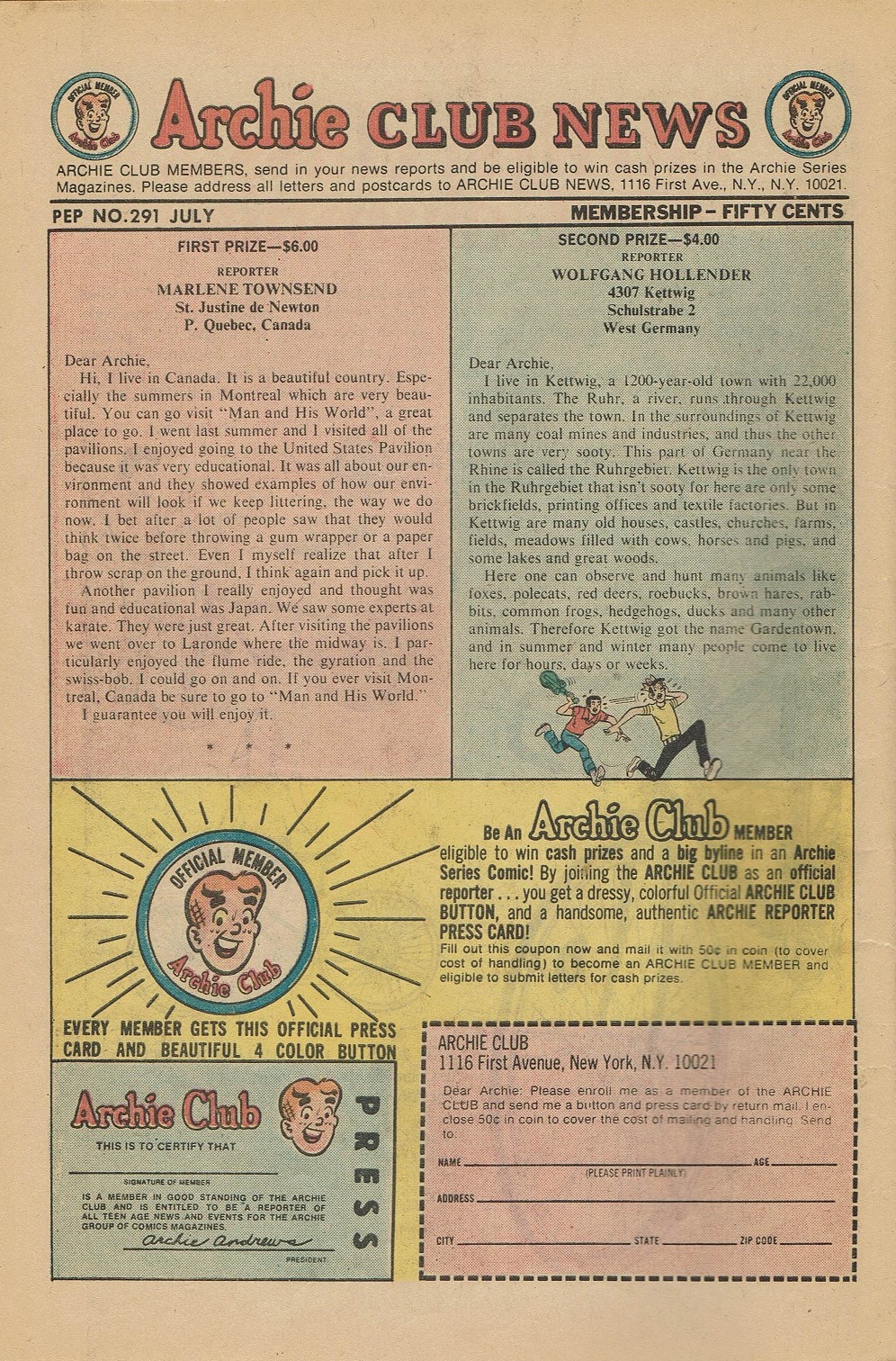 Read online Pep Comics comic -  Issue #291 - 10