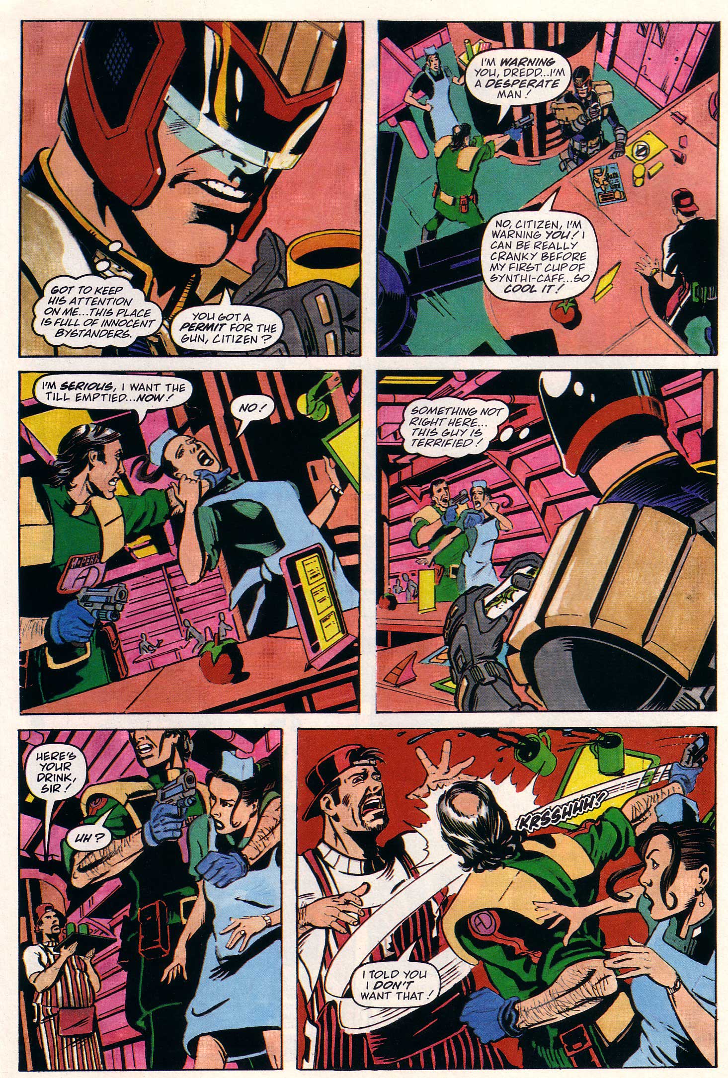 Read online Judge Dredd Lawman of the Future comic -  Issue #15 - 6