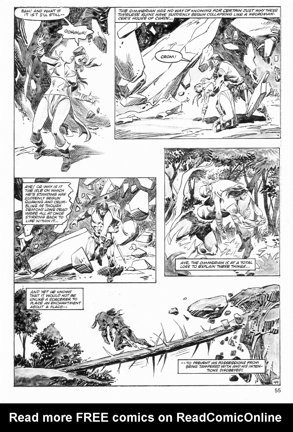 Read online The Savage Sword Of Conan comic -  Issue #98 - 55