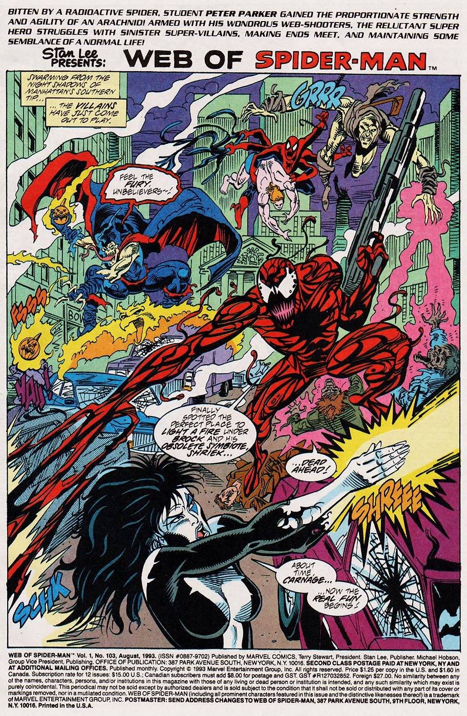 Read online Web of Spider-Man (1985) comic -  Issue #103 - 2
