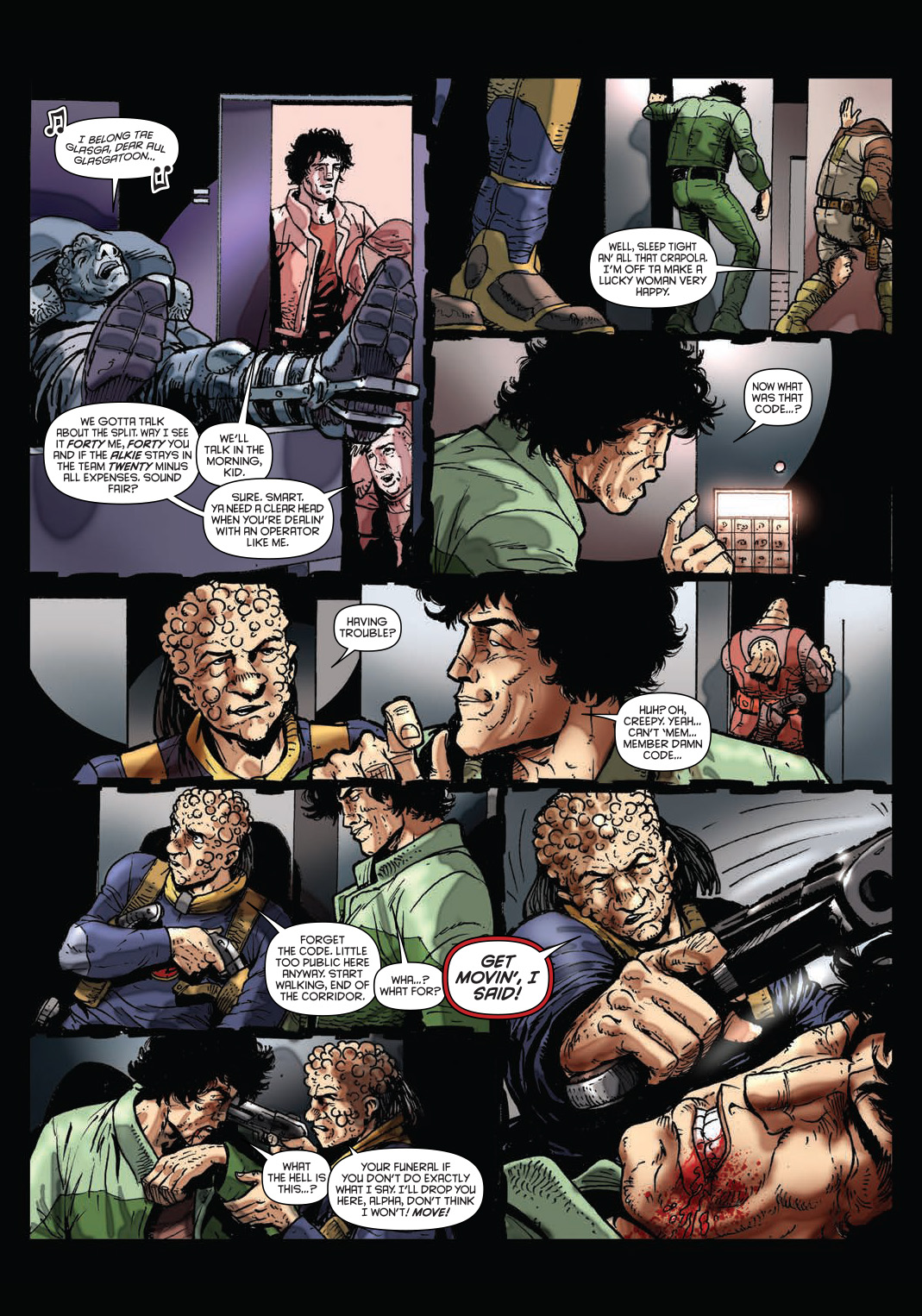 Read online Strontium Dog: The Life and Death of Johnny Alpha: The Project comic -  Issue # TPB - 92